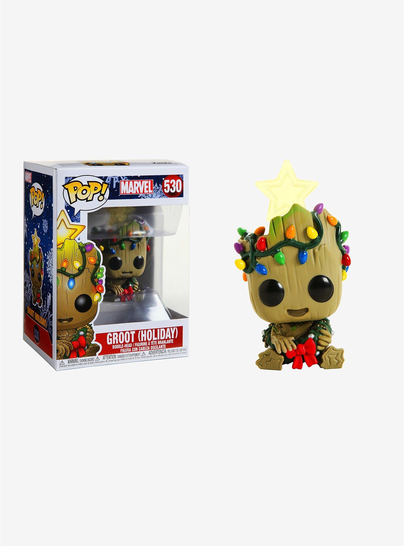 Funko Pop! Marvel Guardians Of The Galaxy Groot (Holiday) Vinyl Bobble-Head, , alternate