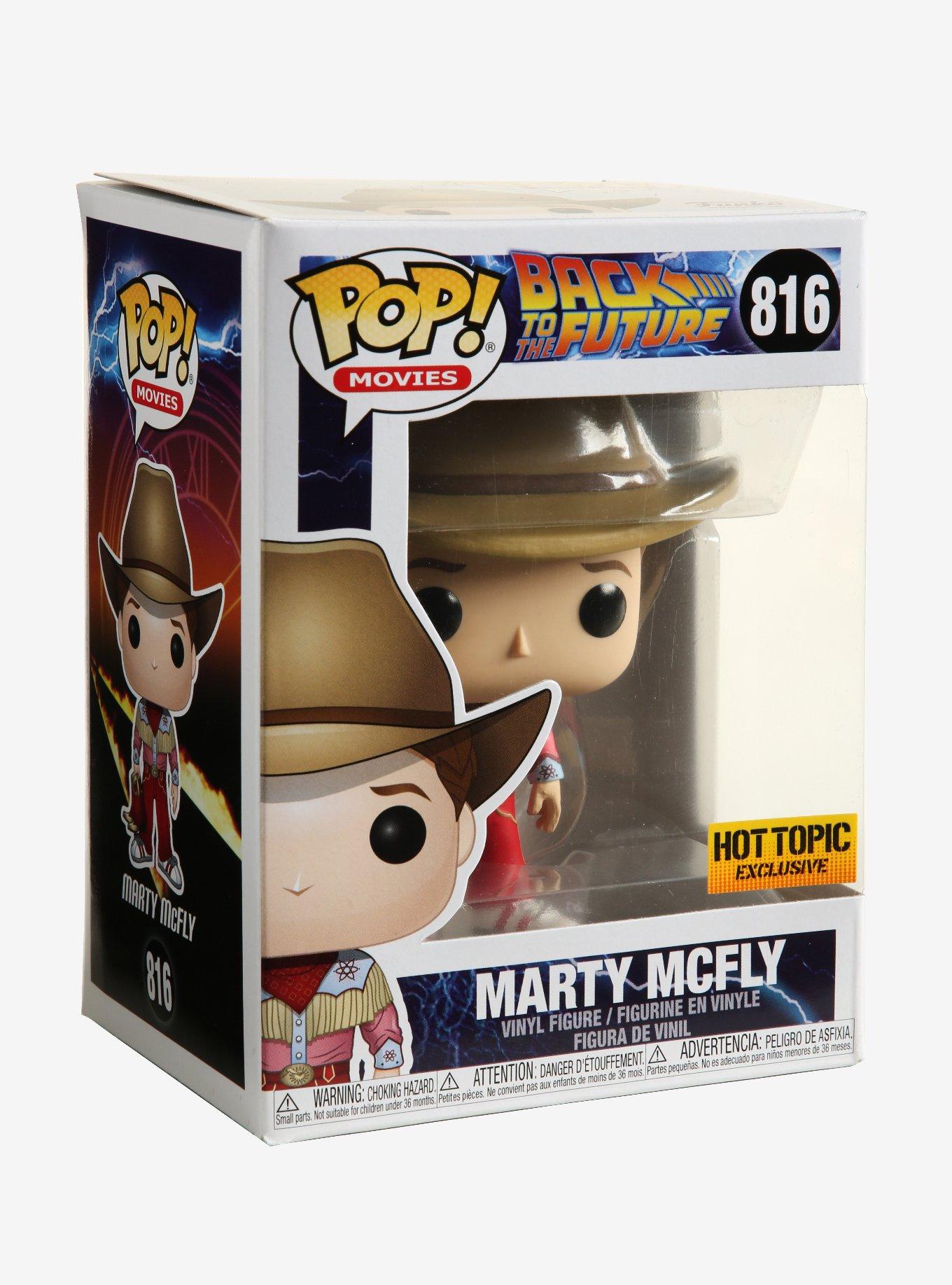 Funko Back To The Future Pop! Movies Marty McFly (Cowboy) Vinyl Figure Hot Topic Exclusive, , alternate