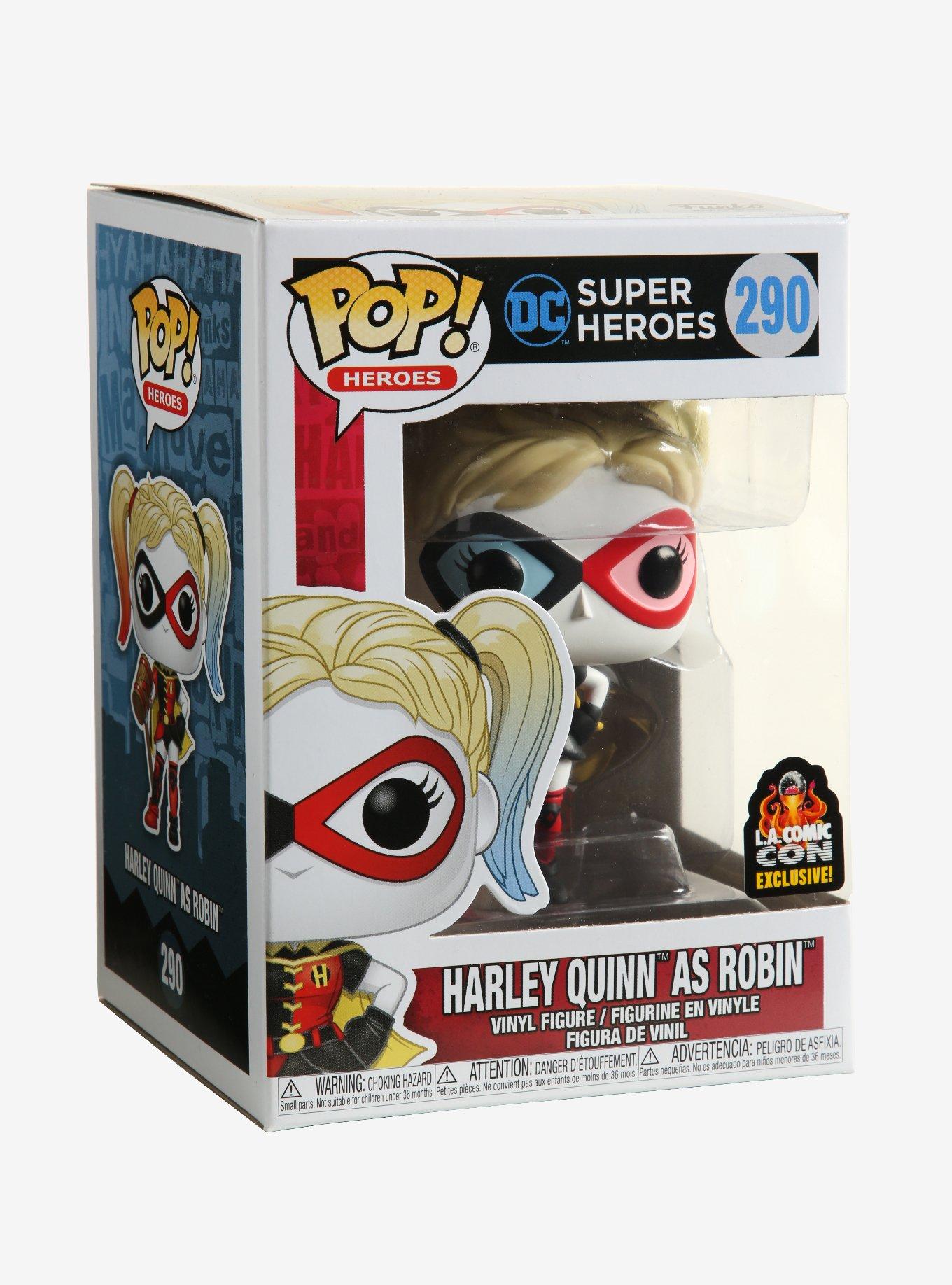 Funko DC Comics Pop! Heroes Harley Quinn As Robin Vinyl Figure 2019 L.A. Comic Con Exclusive, , alternate