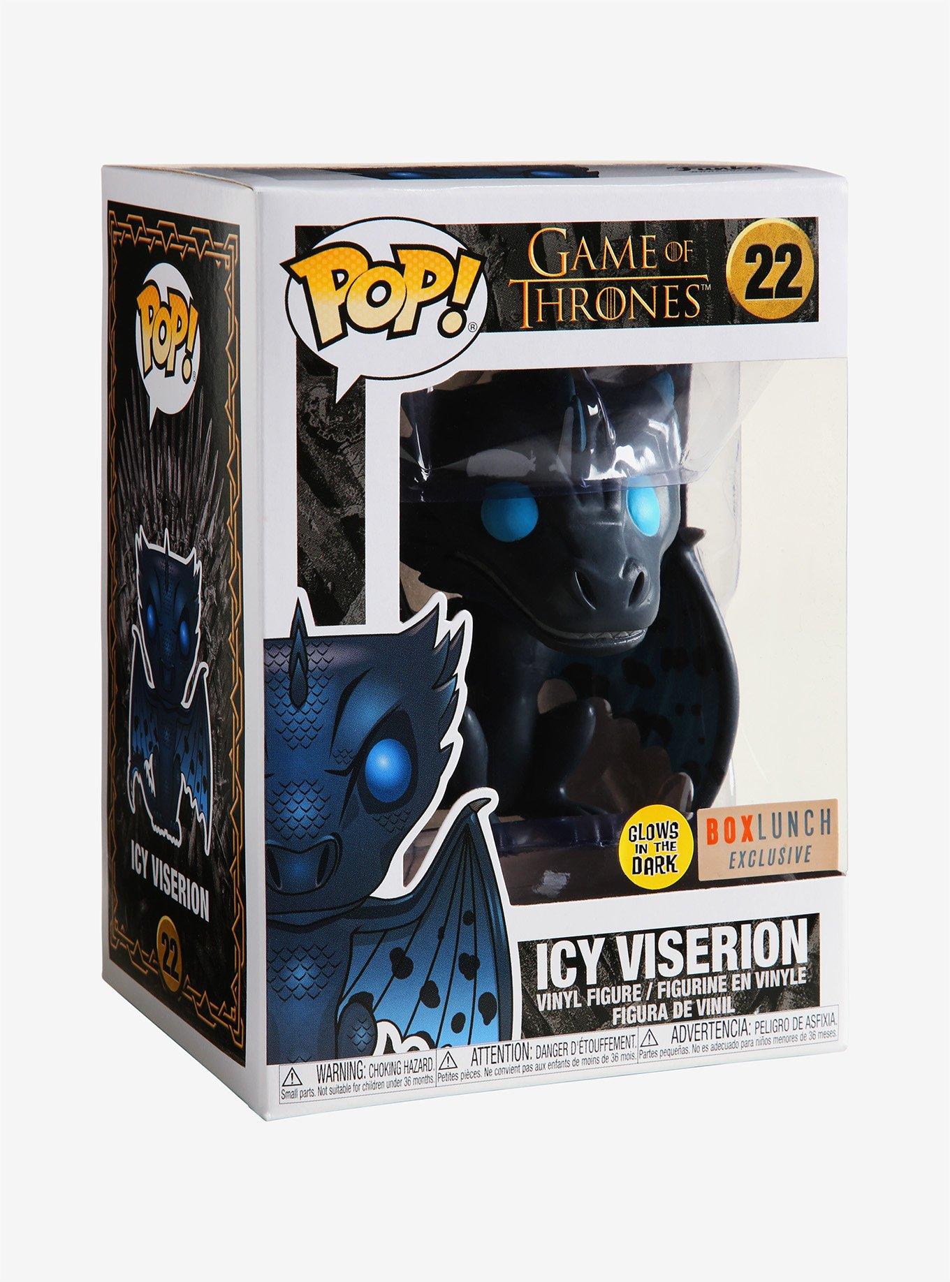 Funko Pop! Tees Game of Thrones Icy Viserion T-Shirt & Glow-in-the-Dark Vinyl Figure Box Set - BoxLunch Exclusive, , alternate