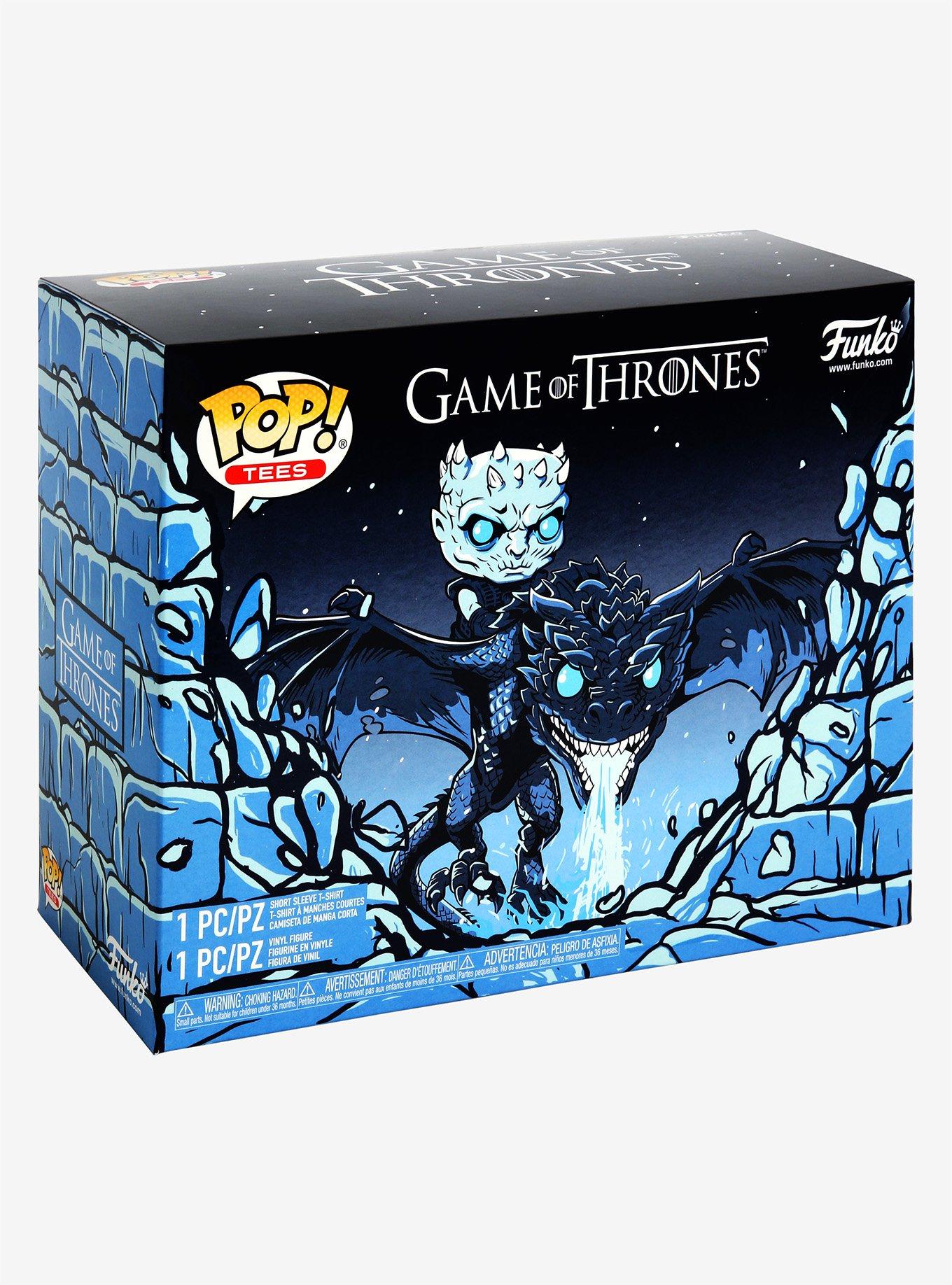 Funko Pop! Tees Game of Thrones Icy Viserion T-Shirt & Glow-in-the-Dark Vinyl Figure Box Set - BoxLunch Exclusive, , alternate