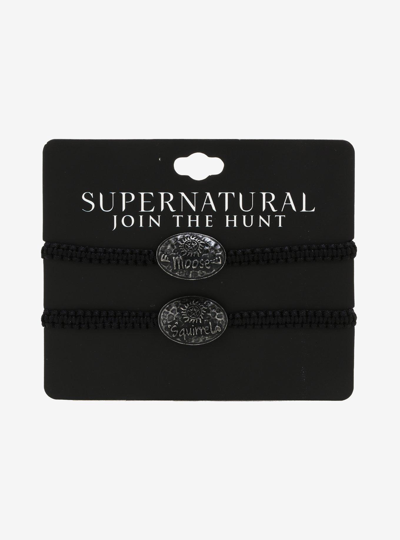 Supernatural Moose & Squirrel Best Friend Cord Bracelet Set, , alternate