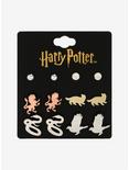 Harry Potter Hogwarts Mascot Earring Set, , alternate