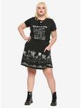 Beetlejuice Glow-In-The-Dark Graveyard Skater Skirt Plus Size, , alternate