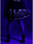 Beetlejuice Glow-In-The-Dark Graveyard Skater Skirt Plus Size, , alternate