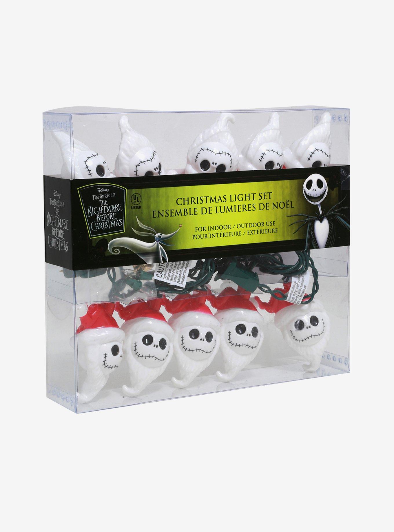 The Nightmare Before Christmas Jack Santa Hat String Lights, , alternate