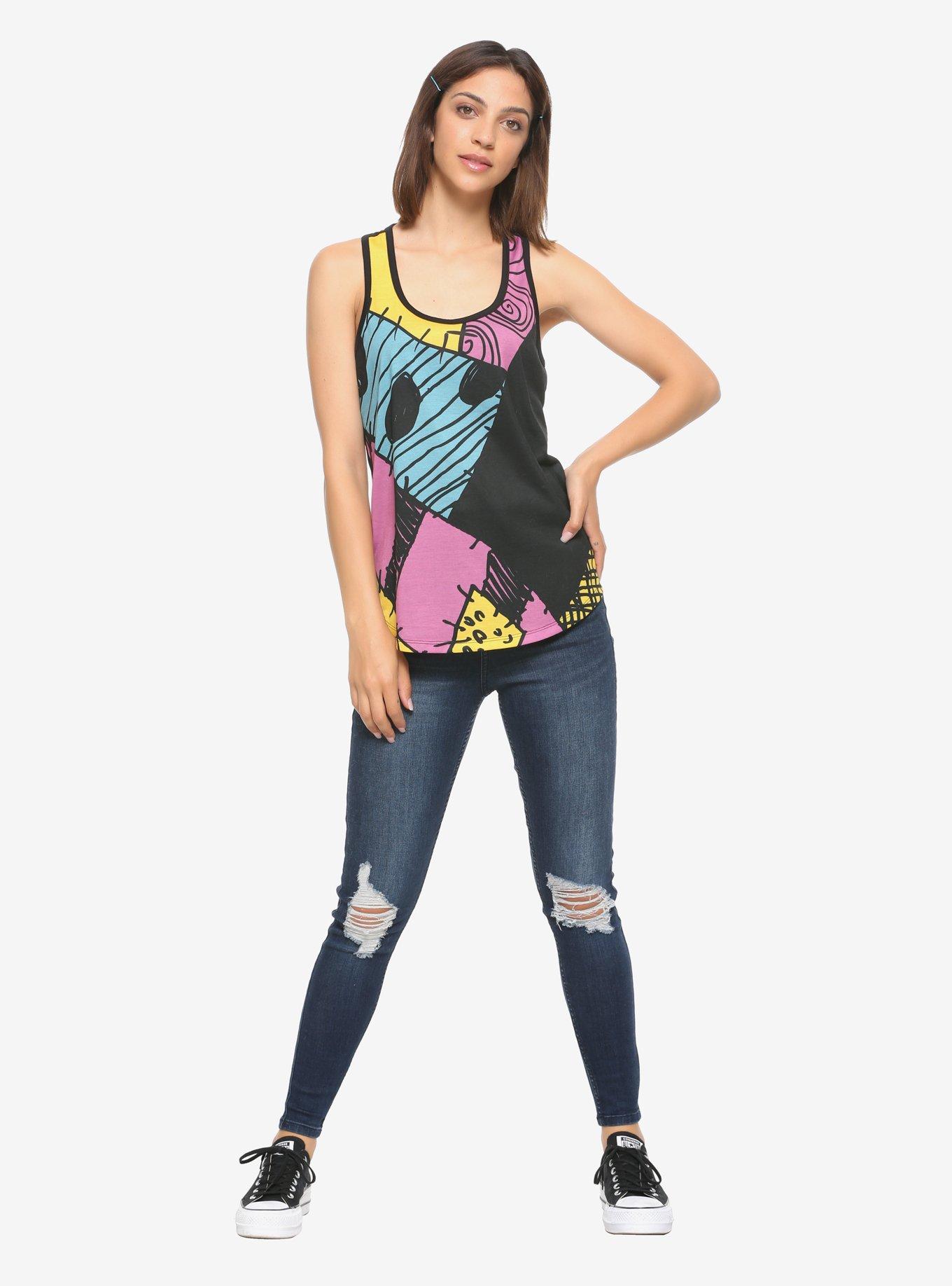 The Nightmare Before Christmas Sally Pattern Girls Tank Top, MULTI, alternate