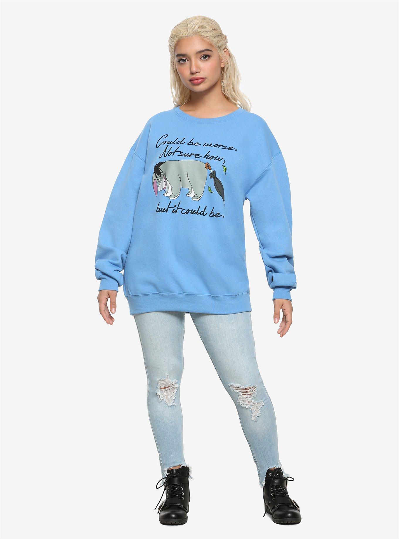 Disney Winnie The Pooh Eeyore Could Be Worse Girls Sweatshirt, MULTI, alternate