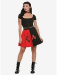 DC Comics Harley Quinn Skater Skirt, RED, alternate