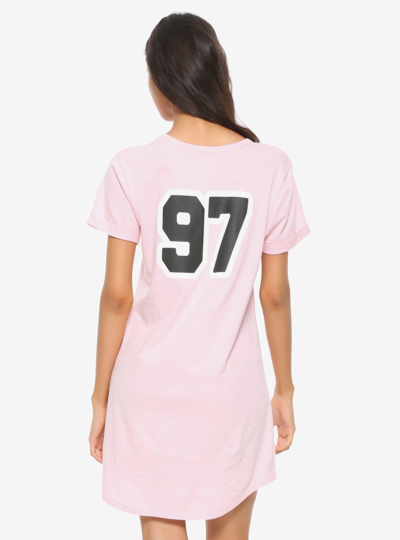 Dragon Ball Z Bulma Cosplay T-Shirt Dress, LIGHT PINK, alternate