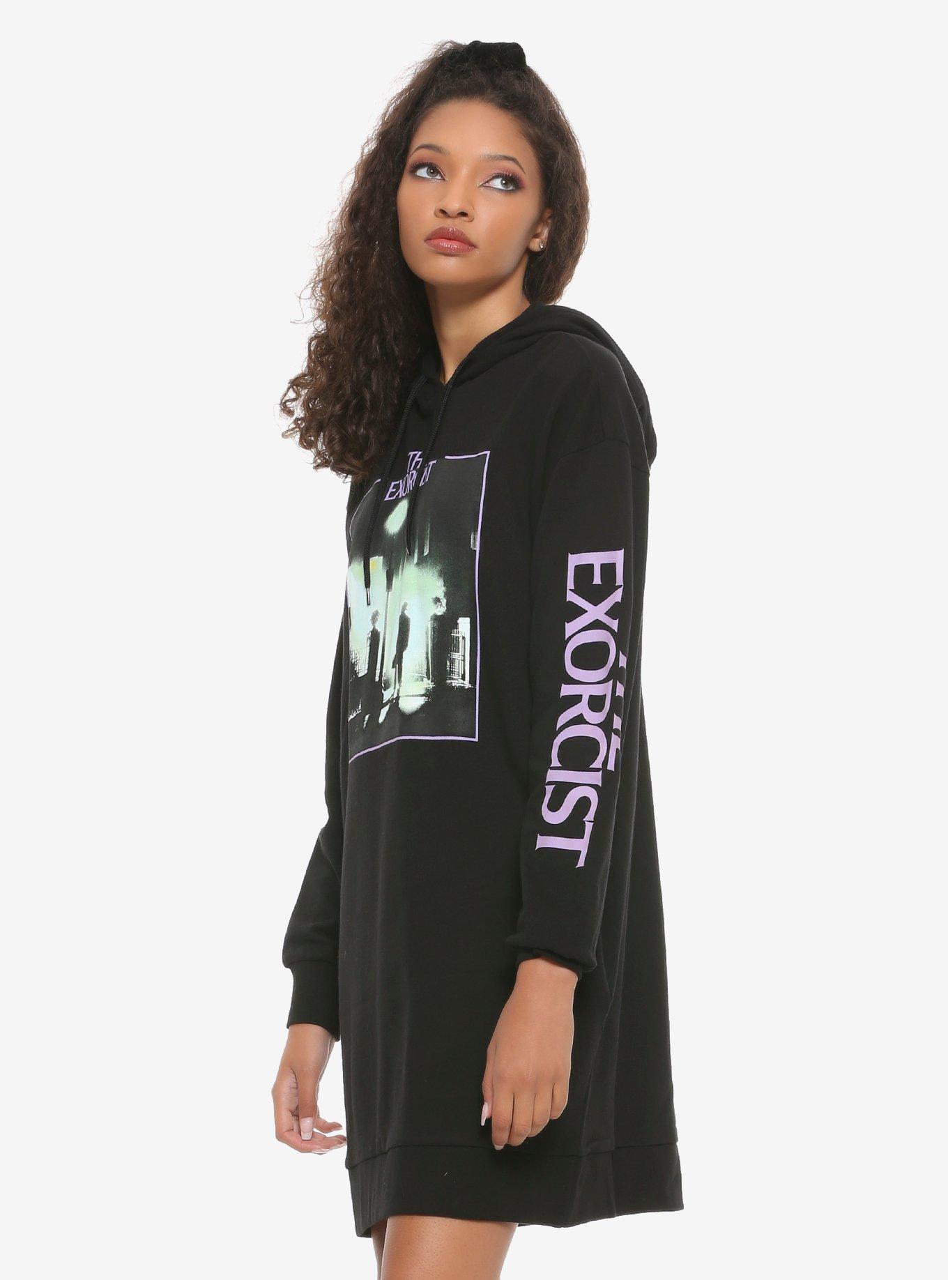 The Exorcist Hoodie Dress, BLACK, alternate