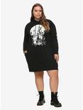 The Nightmare Before Christmas Jack & Sally Hoodie Dress Plus Size, BLACK, alternate
