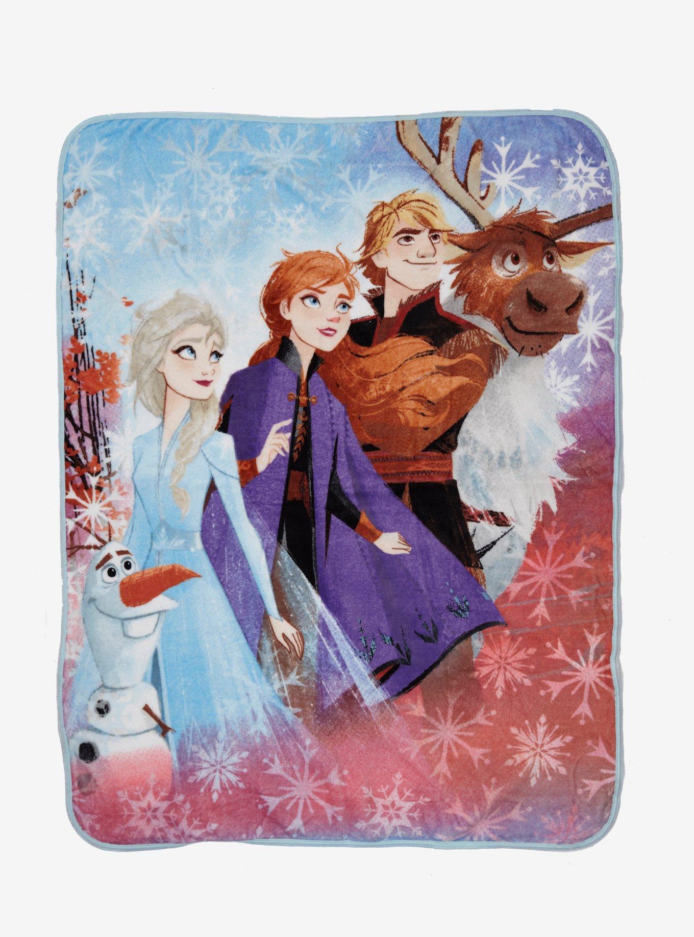 Disney Frozen 2 Olaf Pillow & Group Throw Blanket Set, , alternate
