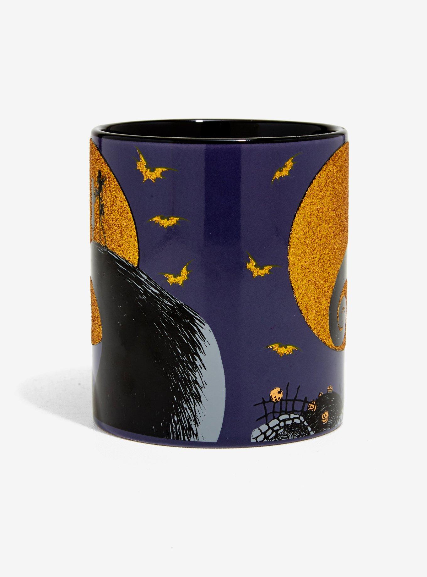 The Nightmare Before Christmas Jack & Sally Glitter Mug, , alternate