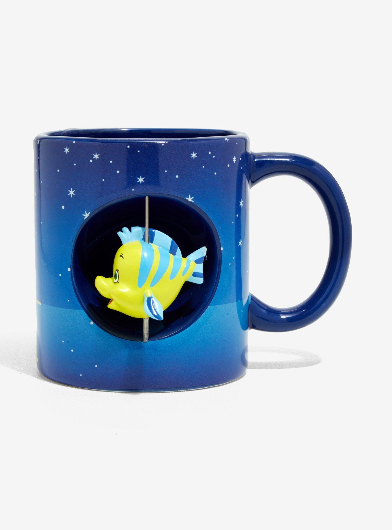 Disney The Little Mermaid Flounder Spinner Mug, , alternate