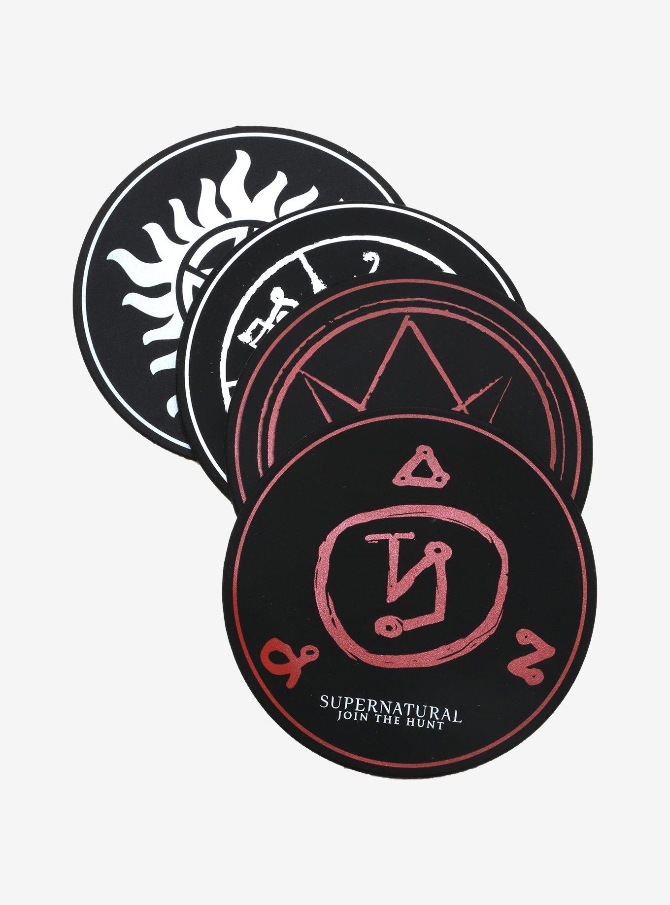 Supernatural Symbols Coaster Set, , alternate
