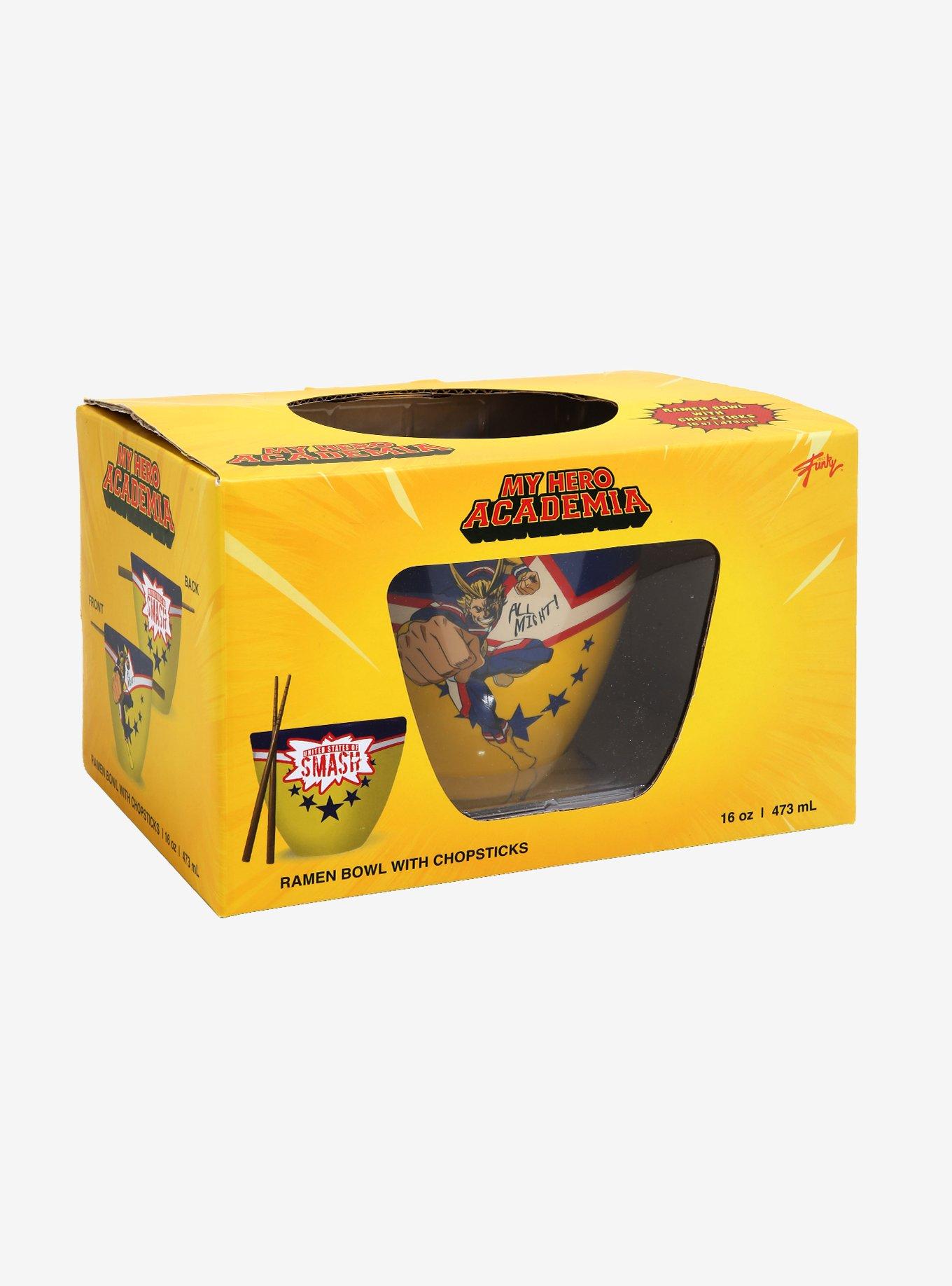 My Hero Academia All Might Ramen Bowl With Chopsticks, , alternate