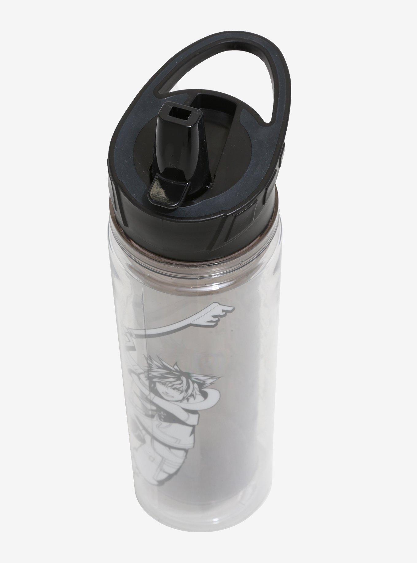 Disney Kingdom Hearts Sora Black & White Water Bottle, , alternate