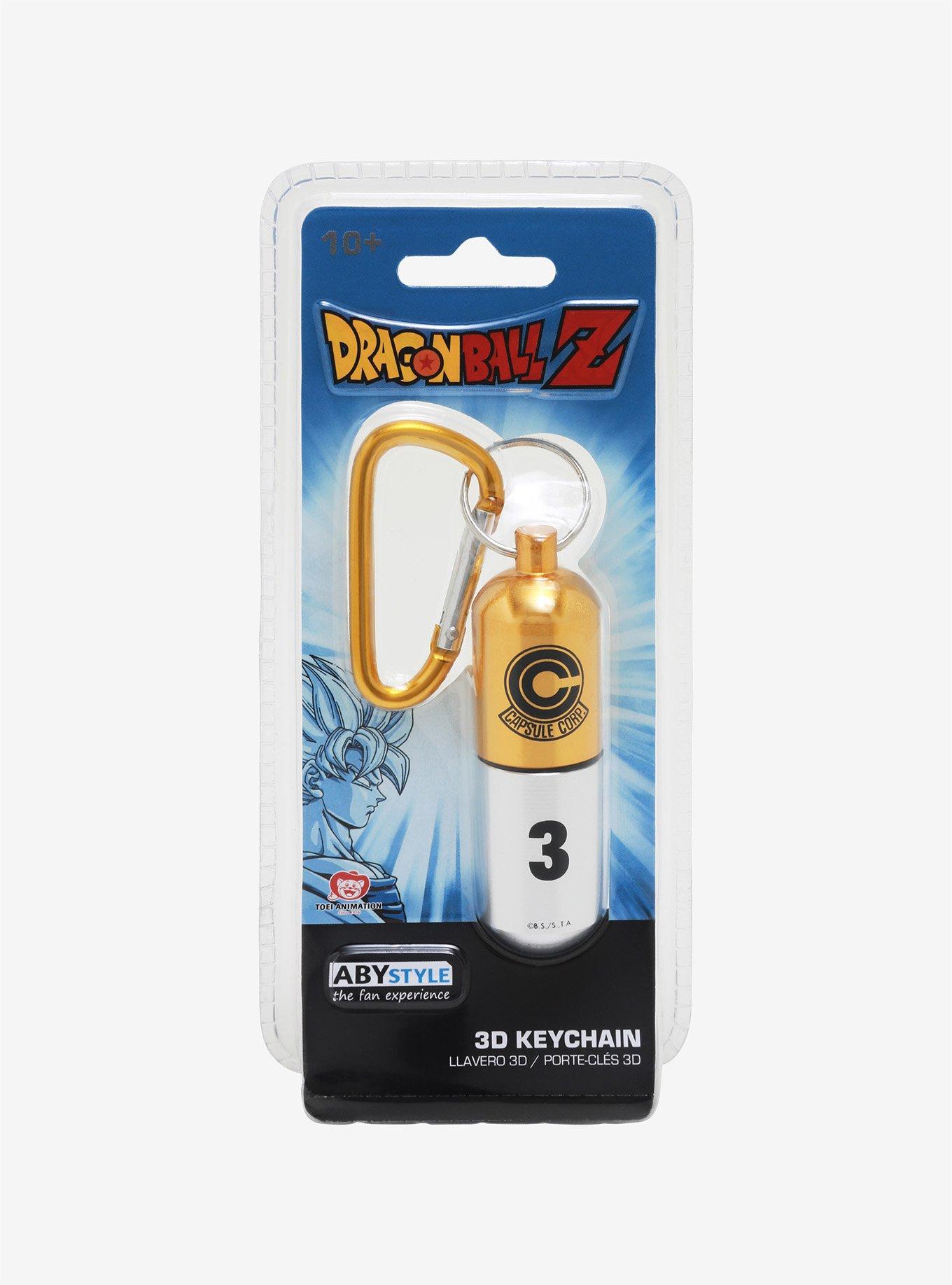 Dragon Ball Z Capsule Corp Yellow Key Chain Hot Topic Exclusive, , alternate