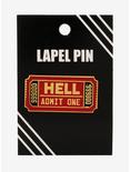 Hell Ticket Enamel Pin, , alternate