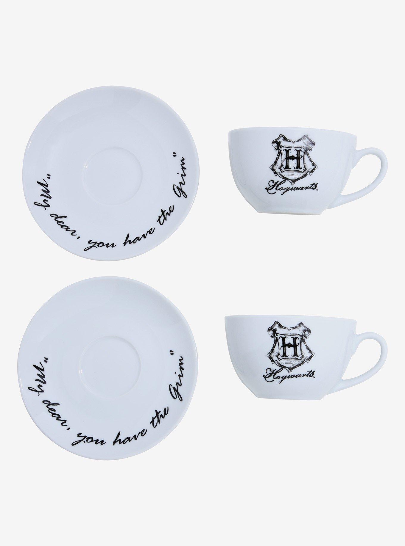 Harry Potter White Grim Tea Cup & Saucer Set - BoxLunch Exclusive, , alternate
