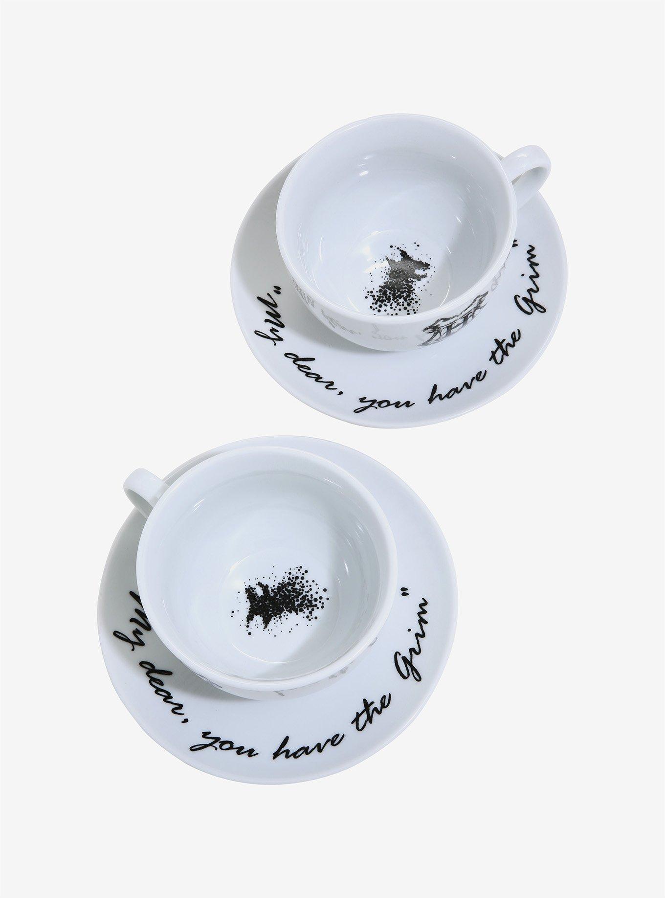 Harry Potter White Grim Tea Cup & Saucer Set - BoxLunch Exclusive, , alternate