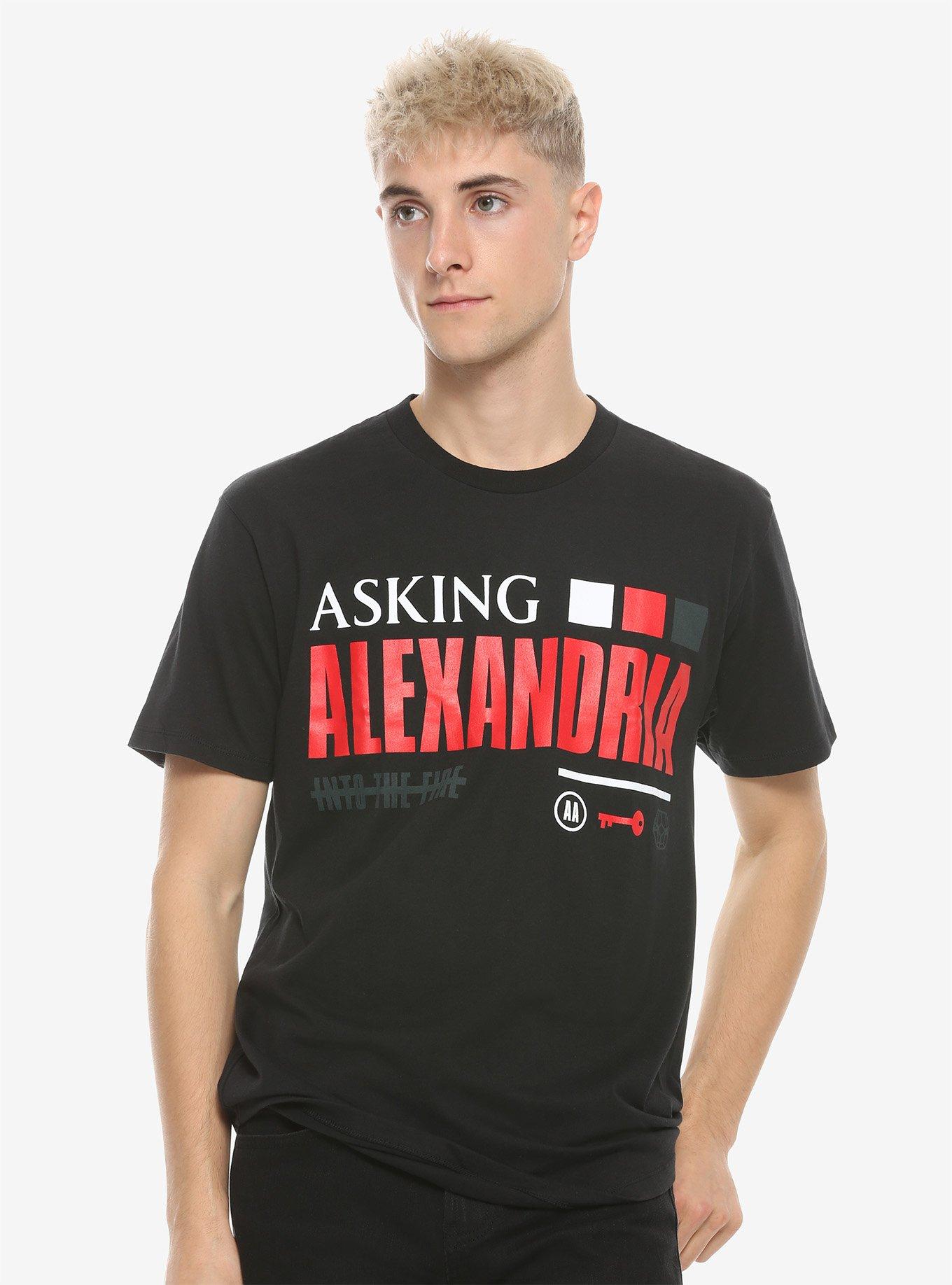 Asking Alexandria Into The Fire T-Shirt, BLACK, alternate