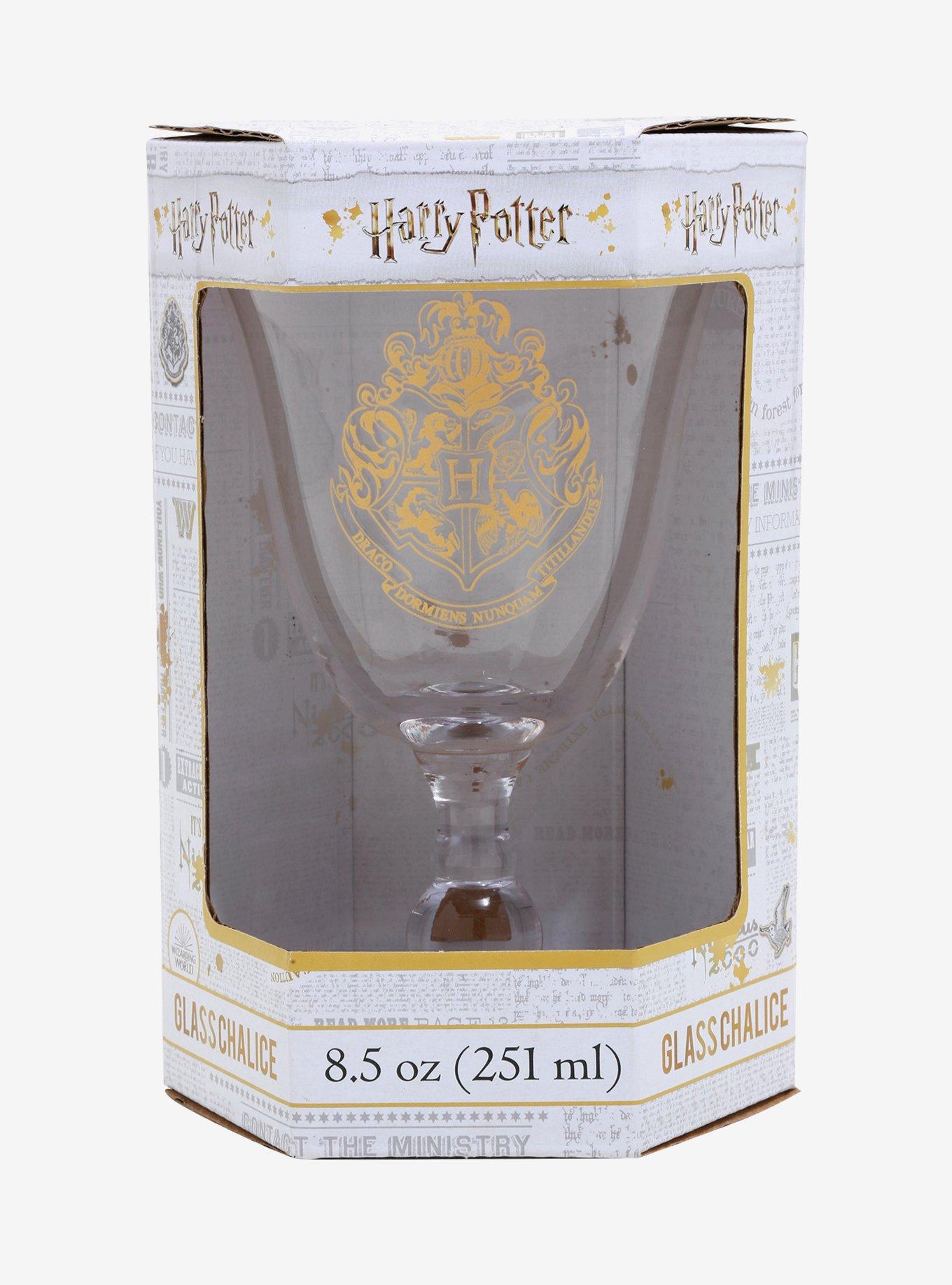 Harry Potter Hogwarts Crest Glass Chalice, , alternate