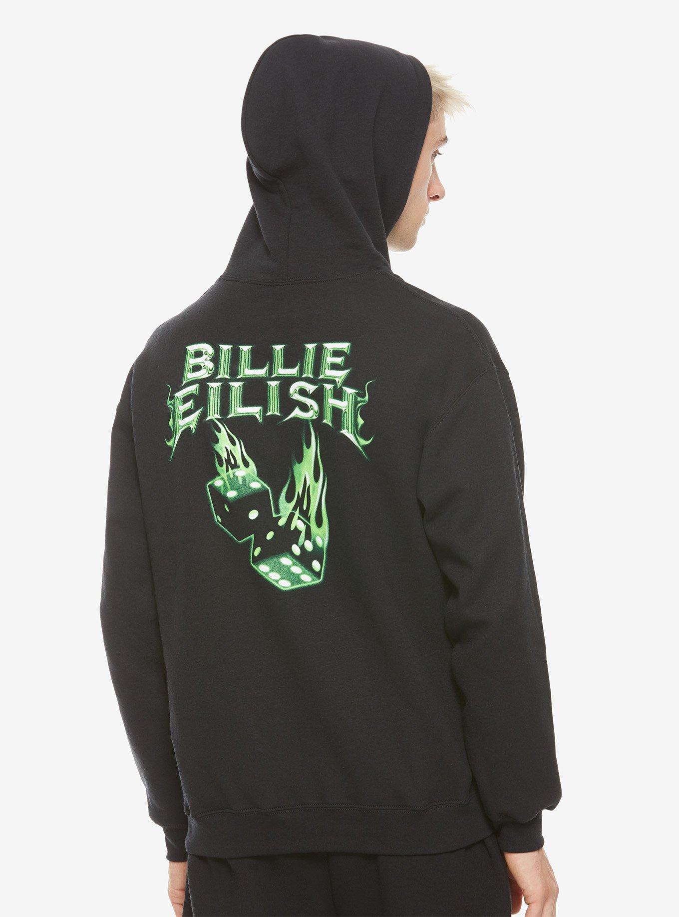 Billie Eilish Green Dice Hoodie, , alternate