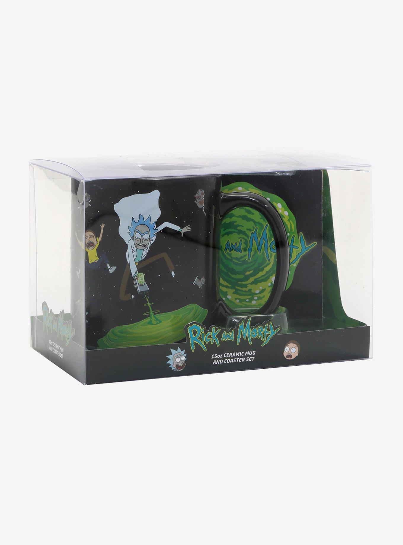 Rick And Morty Portals Mug & Coaster Set, , alternate