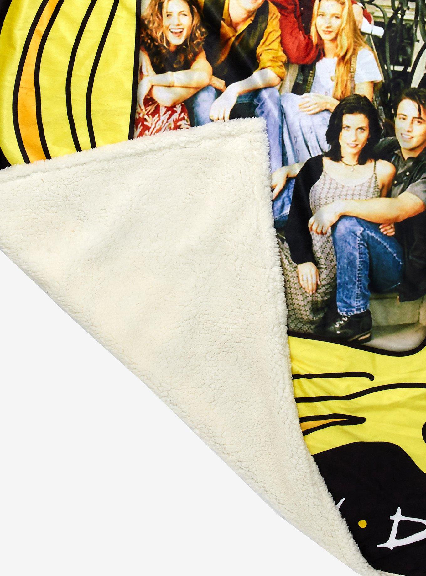 Friends Frame Group Photo Sherpa Throw Blanket, , alternate