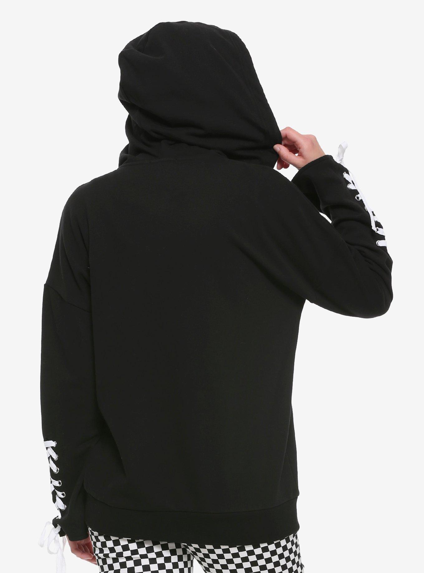 Let's Nap Coffin Girls Hoodie, WHITE, alternate