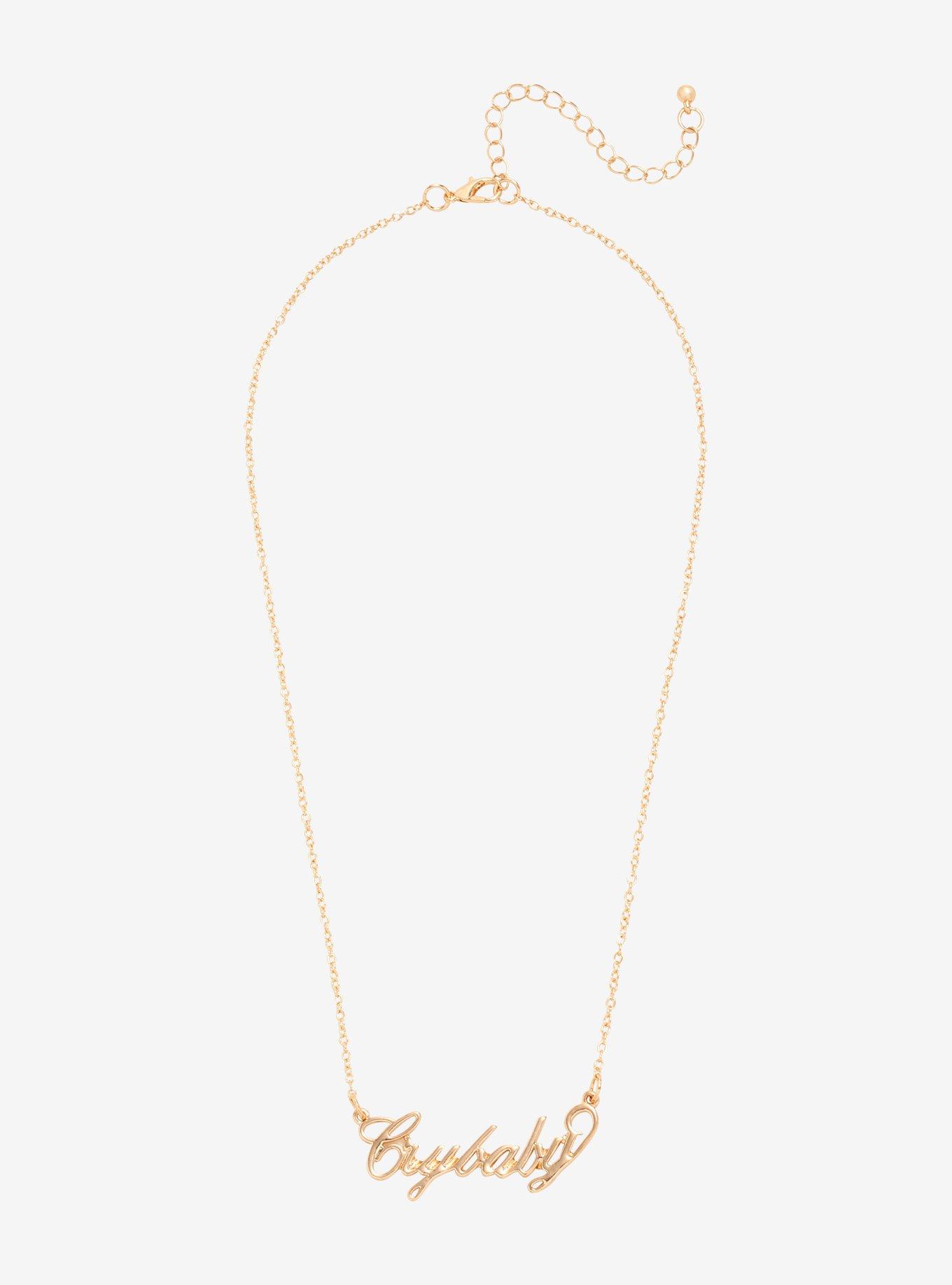 Melanie Martinez Crybaby Nameplate Necklace, , hi-res