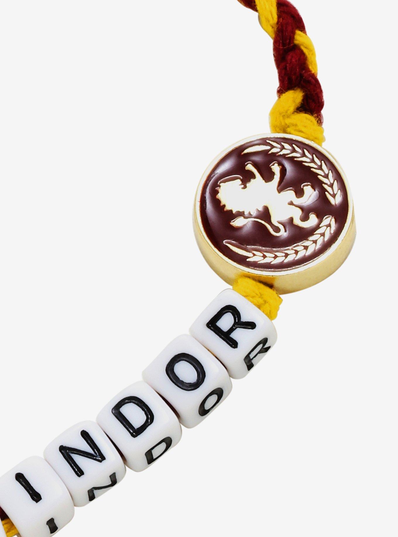 Harry Potter Gryffindor Letter Bead Braided Bracelet - BoxLunch Exclusive, , alternate