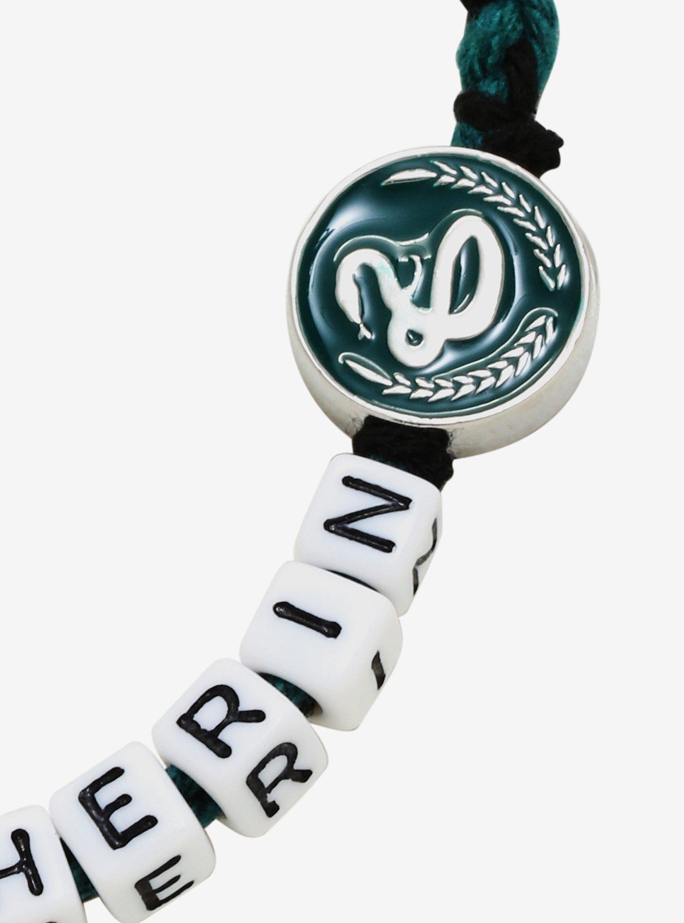 Harry Potter Slytherin Letter Bead Braided Bracelet - BoxLunch Exclusive, , alternate