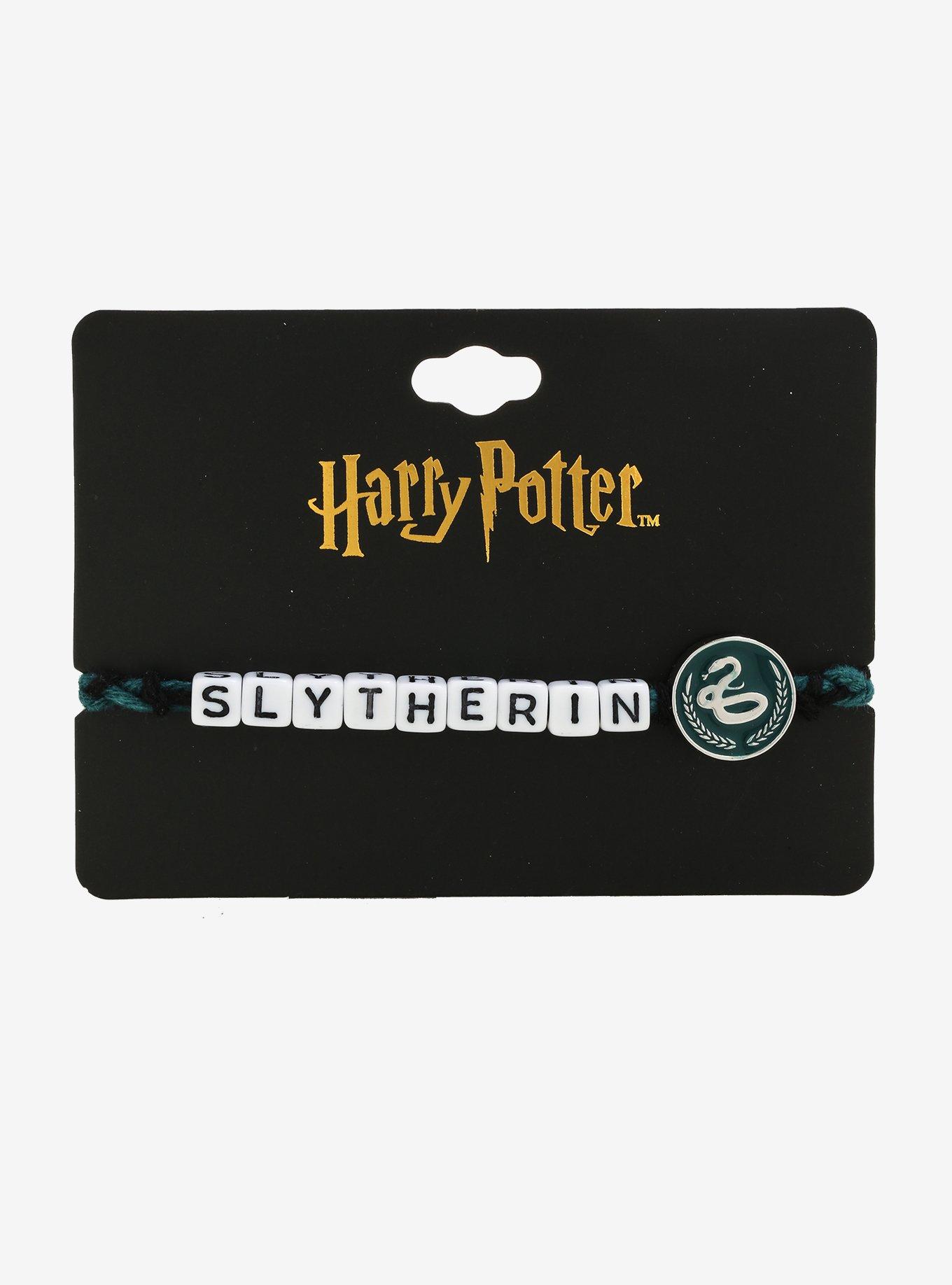 Harry Potter Slytherin Letter Bead Braided Bracelet - BoxLunch Exclusive, , alternate