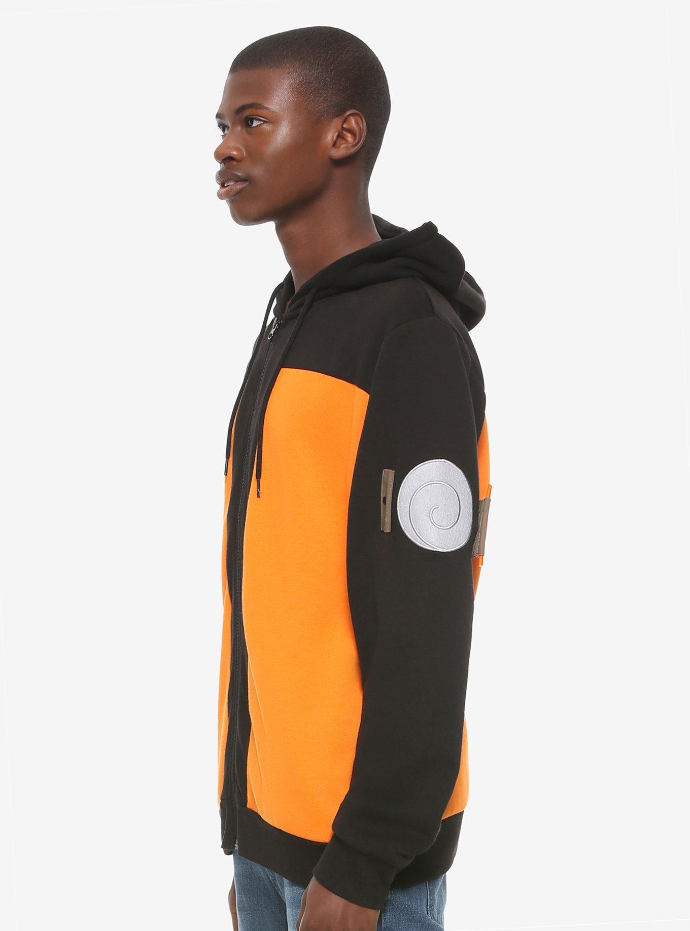 Naruto Shippuden Naruto Costume Hoodie, BLACK, alternate