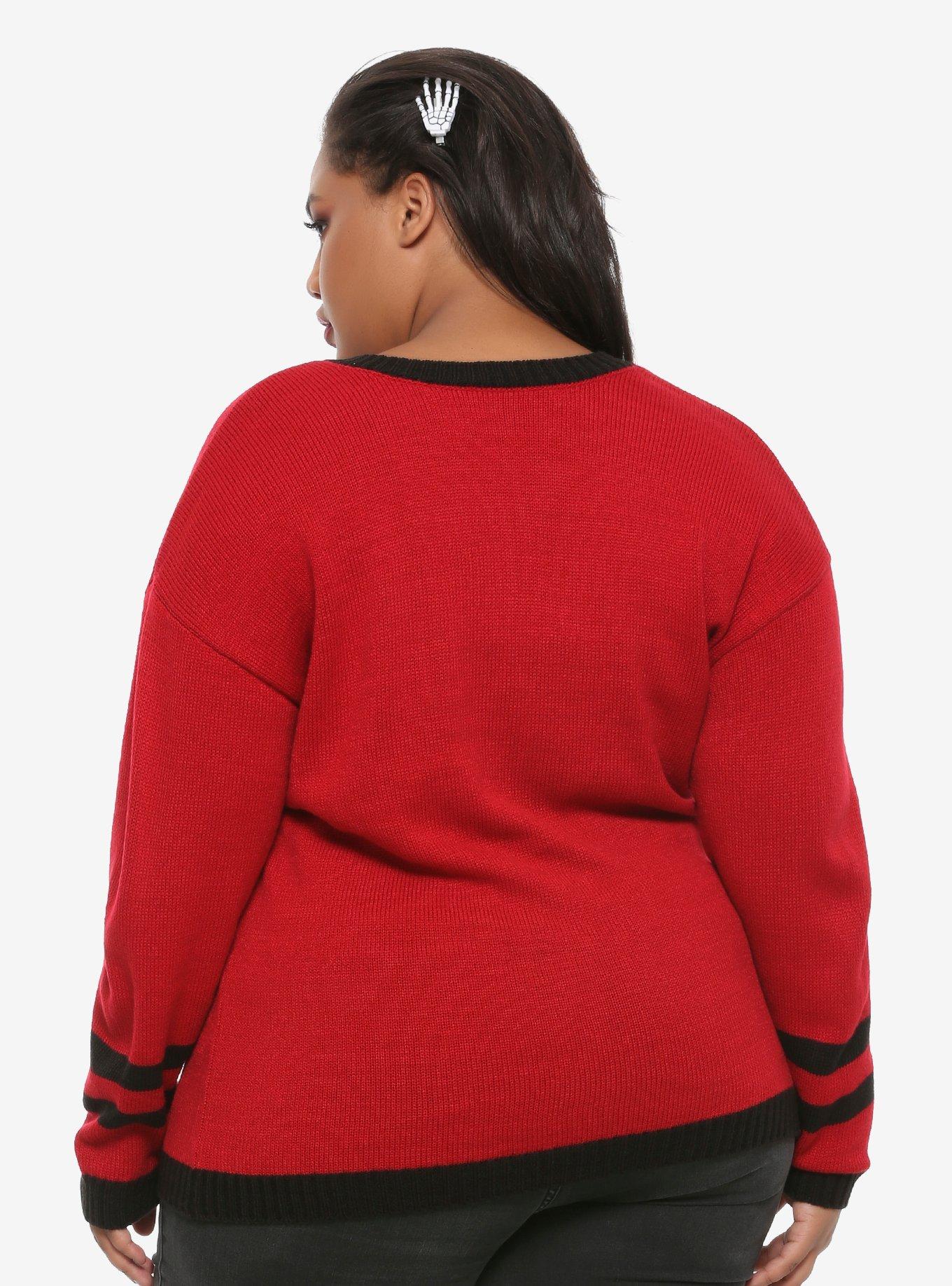 Dead Inside Girls Sweater Plus Size, BLACK, alternate