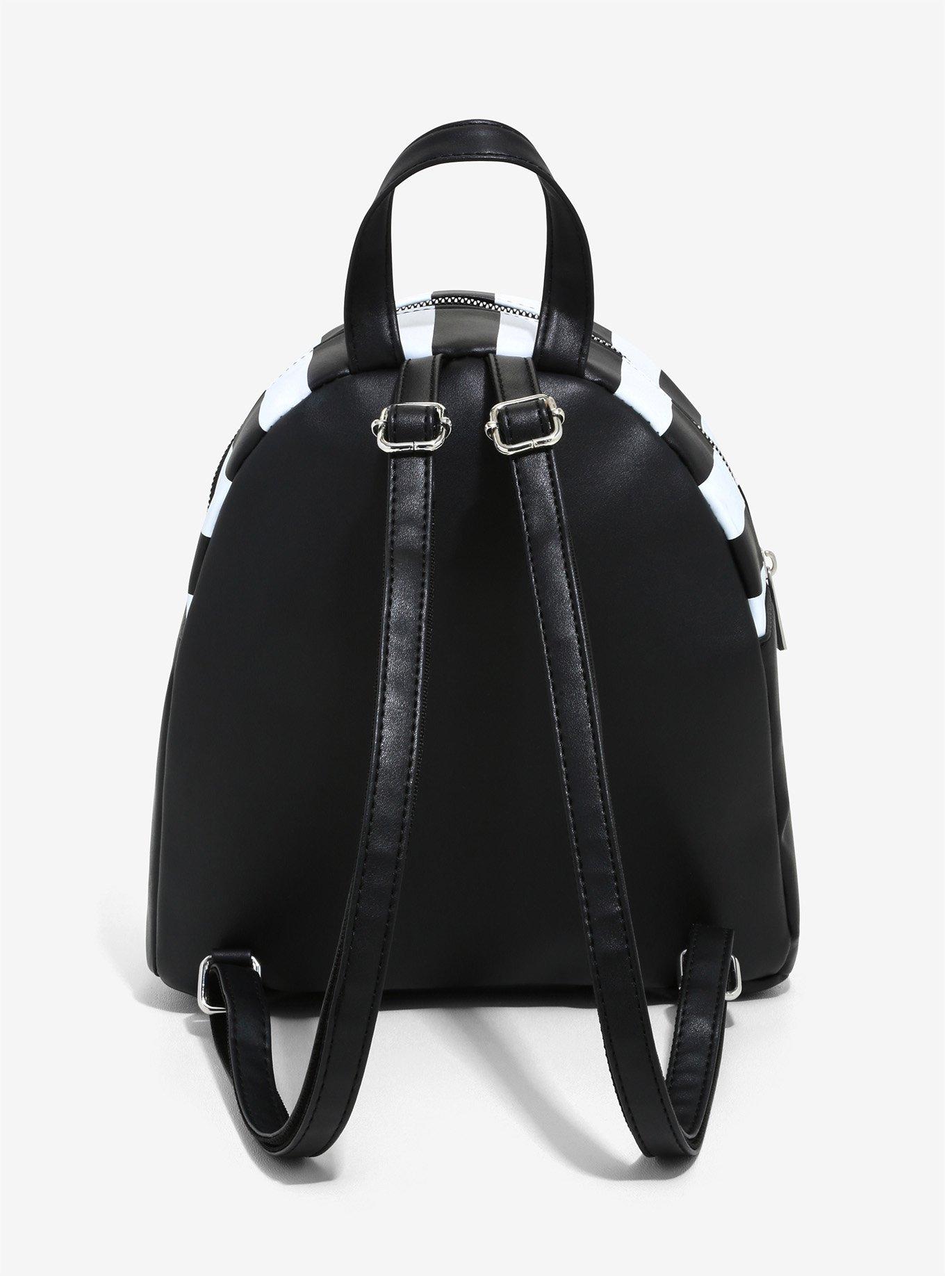 Beetlejuice Stripe Never Trust The Living Mini Backpack, , alternate