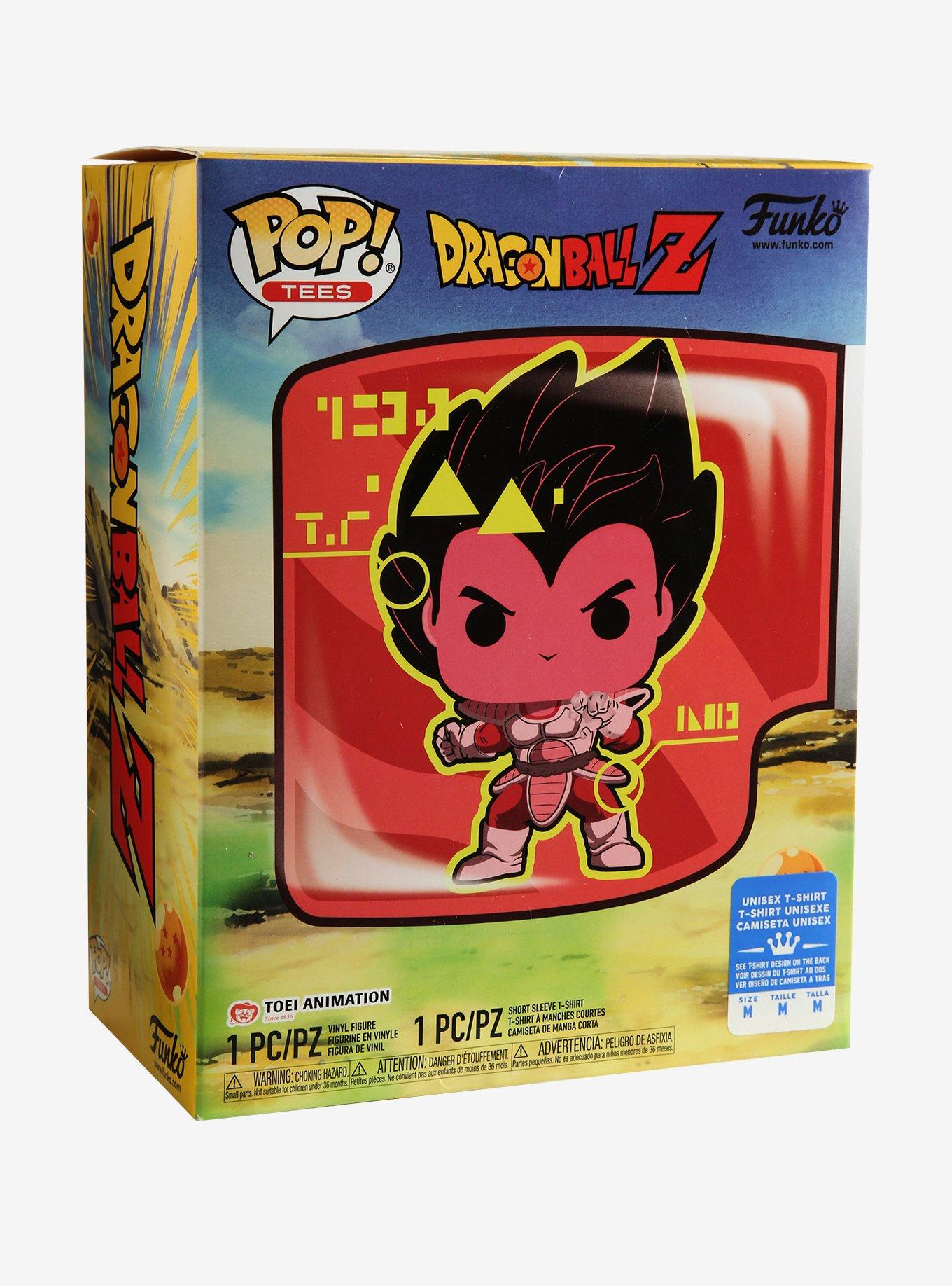 Funko Pop! Tees Dragon Ball Z Vegeta Saiyan Prince T-Shirt & Vinyl Figure (Metallic) Box Set - BoxLunch Exclusive, MULTI, alternate