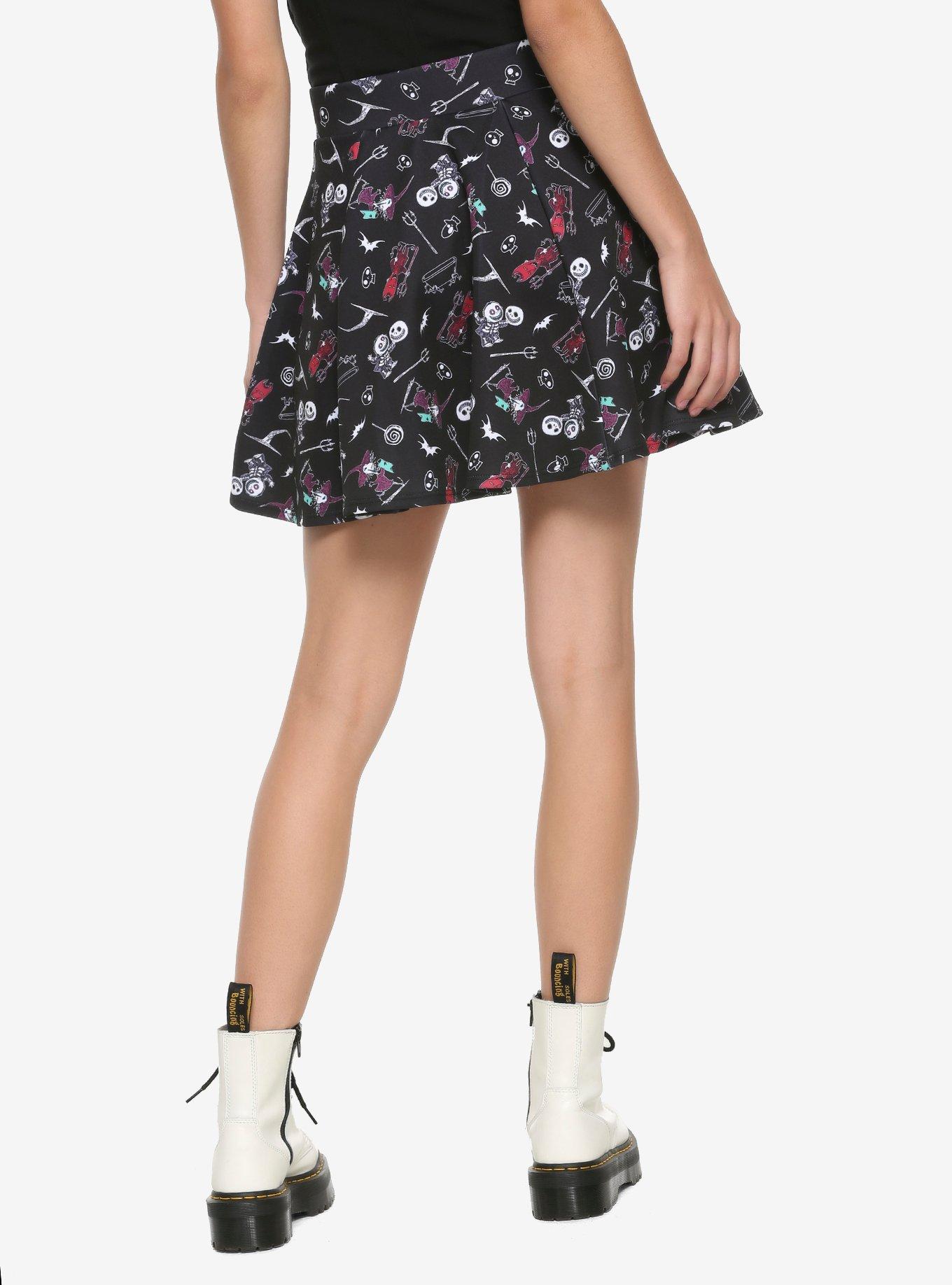 The Nightmare Before Christmas O-Ring Skater Skirt, MULTI, alternate