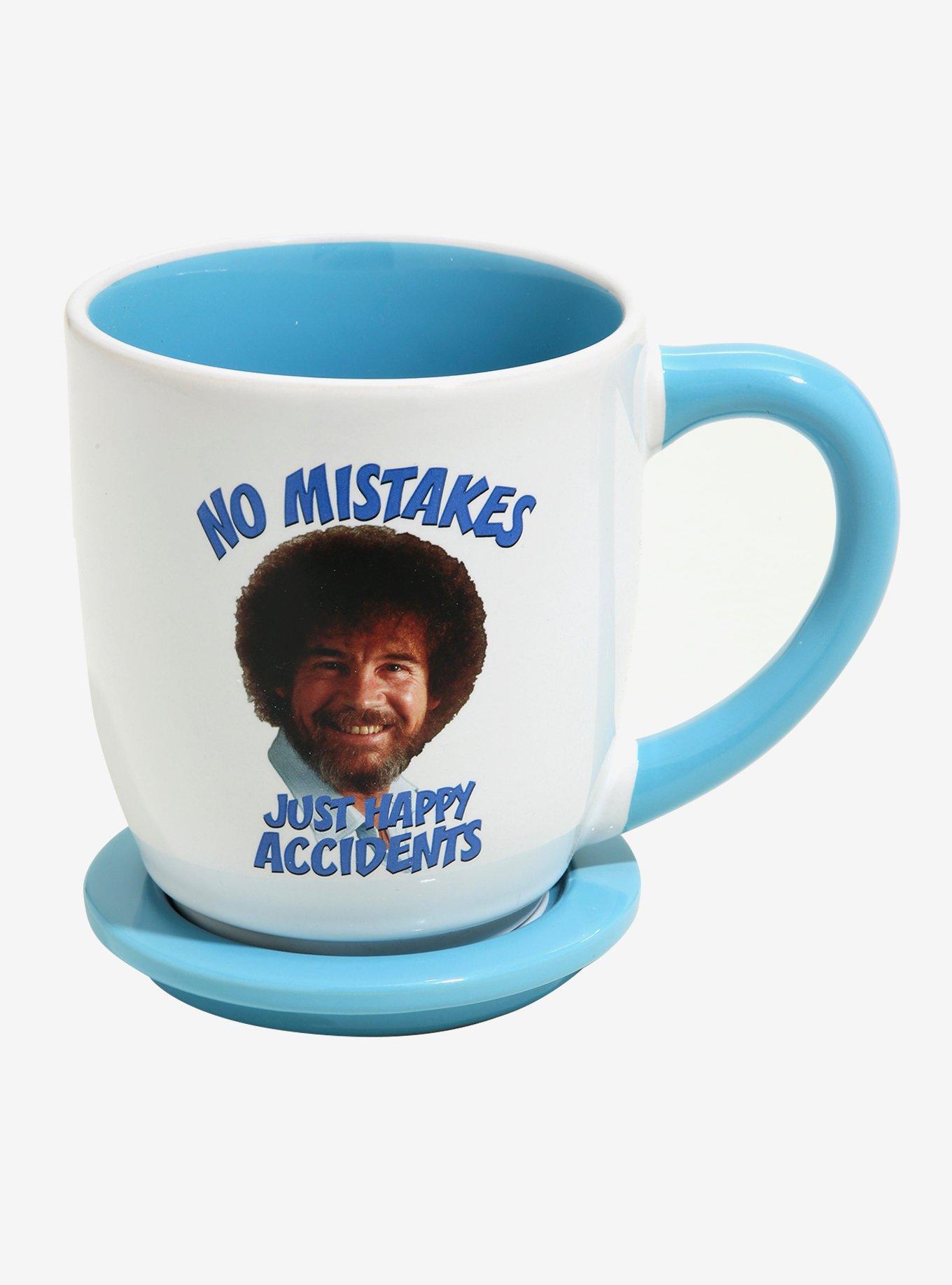 Bob Ross Happy Accidents Mug and Coaster Set, , alternate