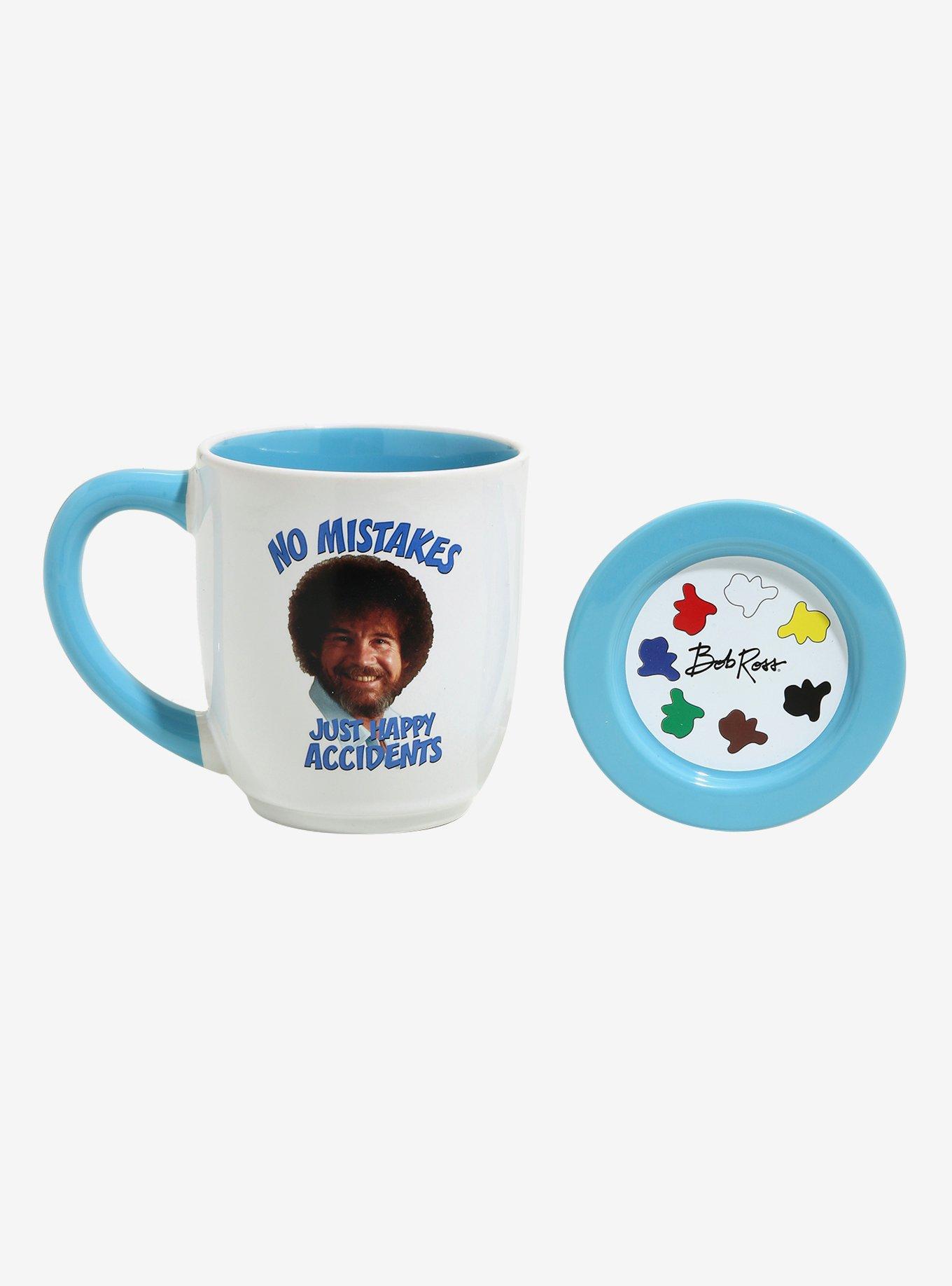 Bob Ross Happy Accidents Mug and Coaster Set, , alternate