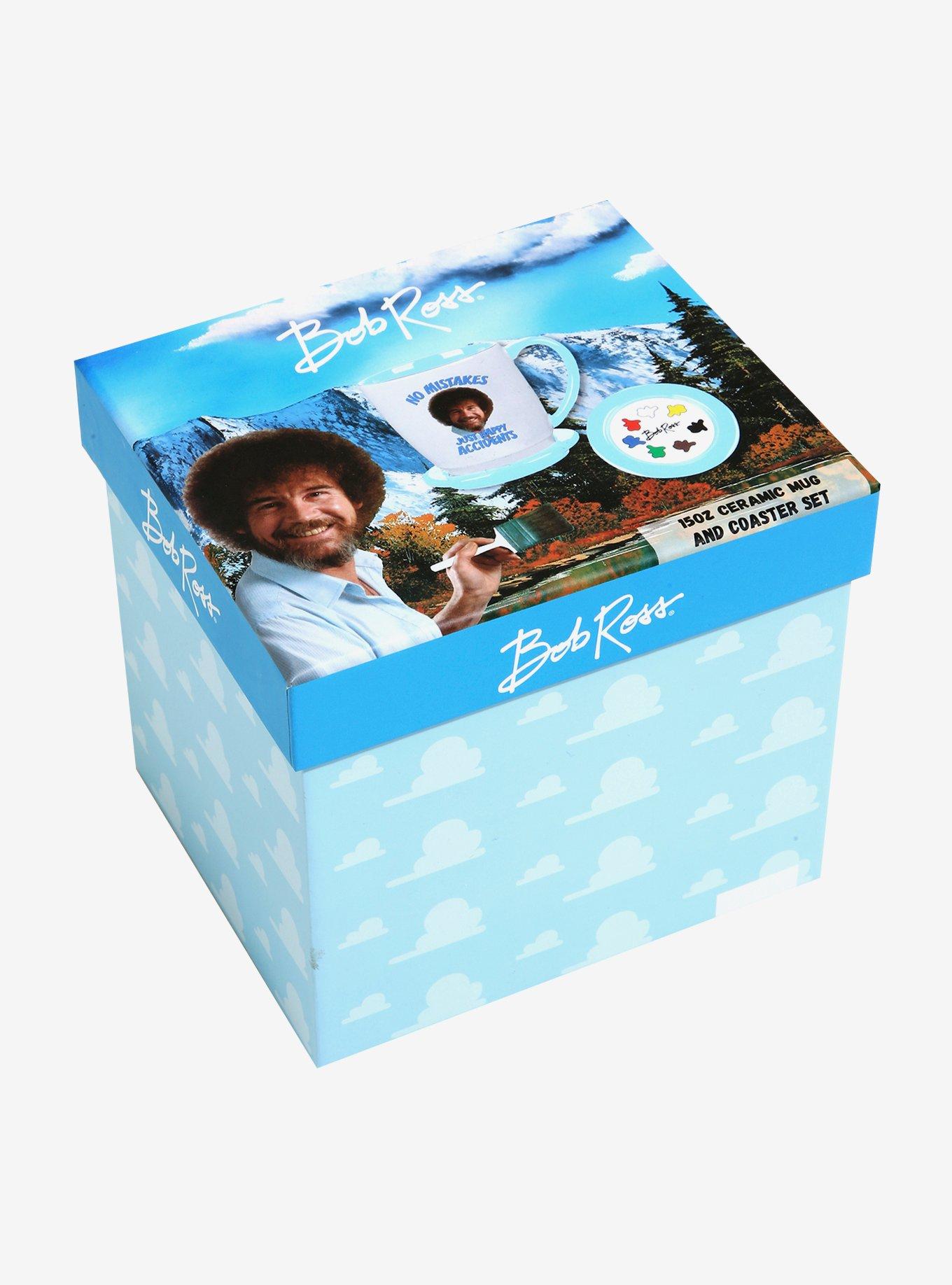 Bob Ross Happy Accidents Mug and Coaster Set, , alternate