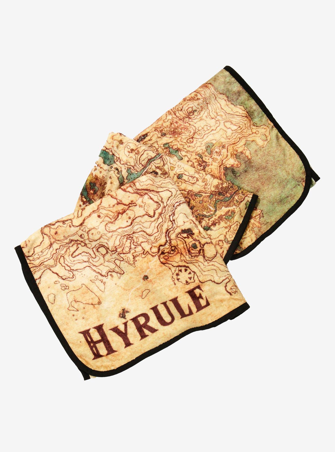 Nintendo The Legend of Zelda Hyrule Map Throw - BoxLunch Exclusive, , alternate