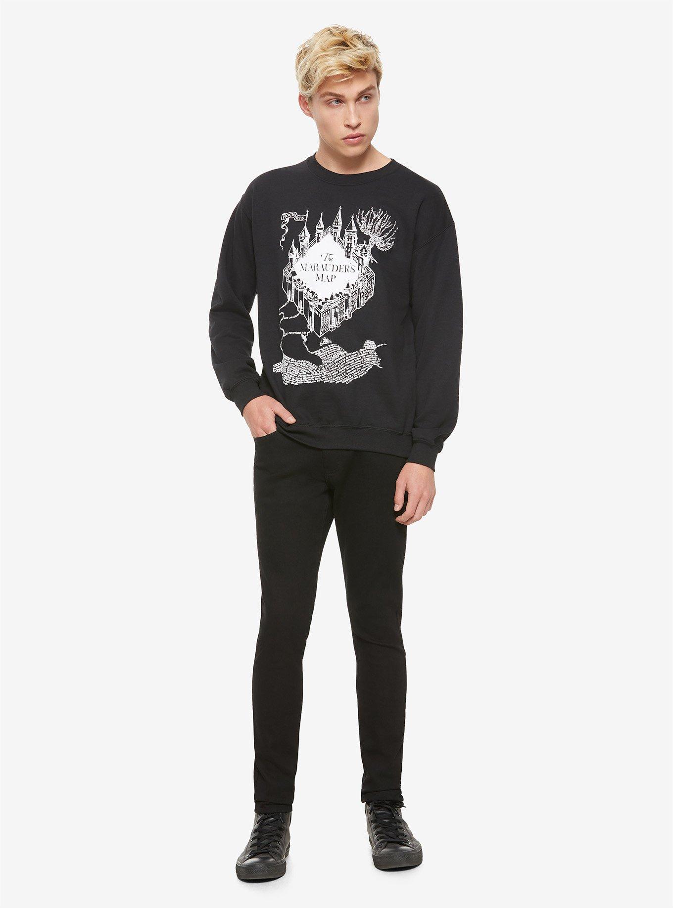 Harry Potter Marauders Map Sweatshirt, WHITE, alternate