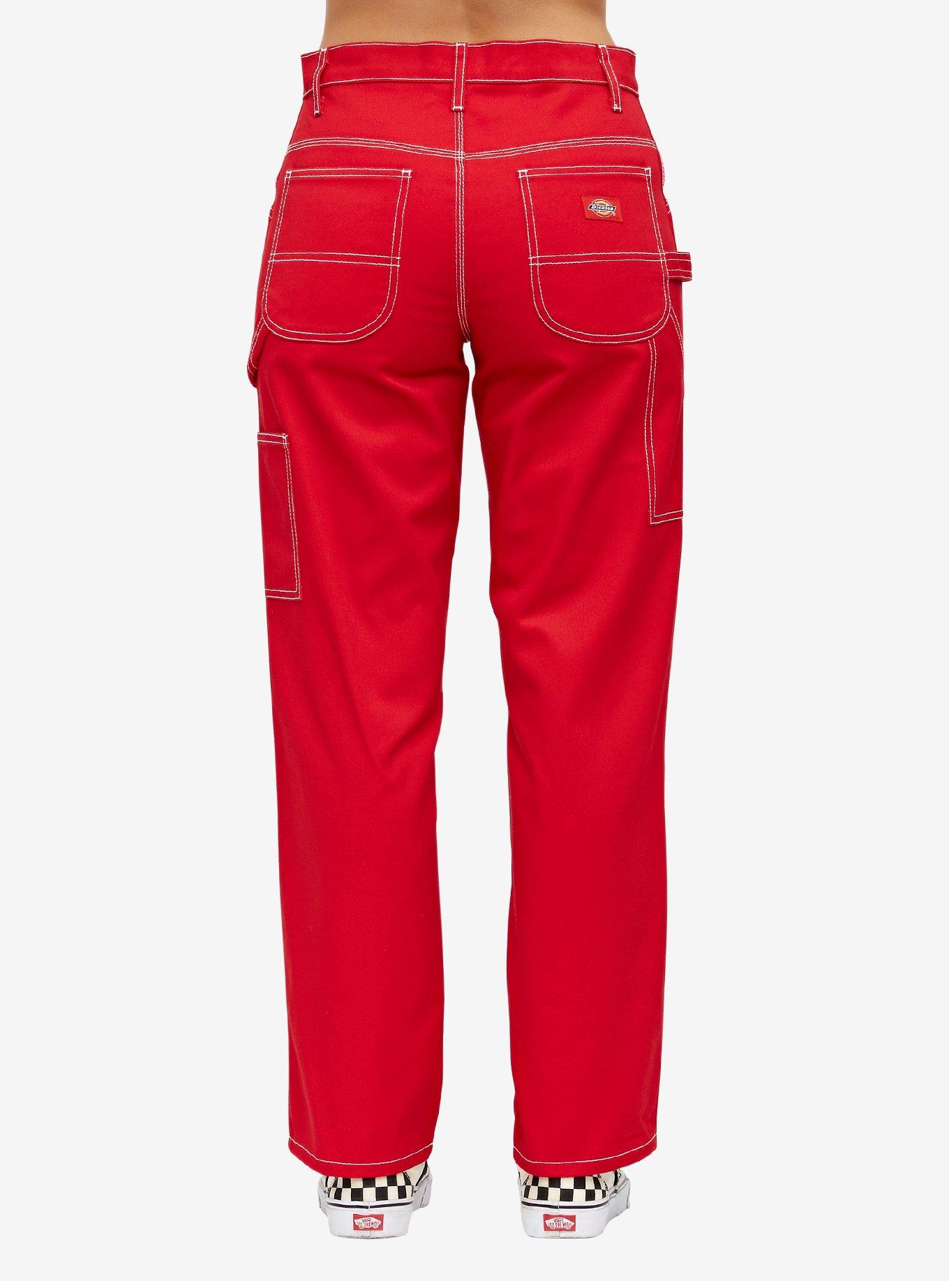 Dickies Red Contrast Carpenter Pant, , alternate