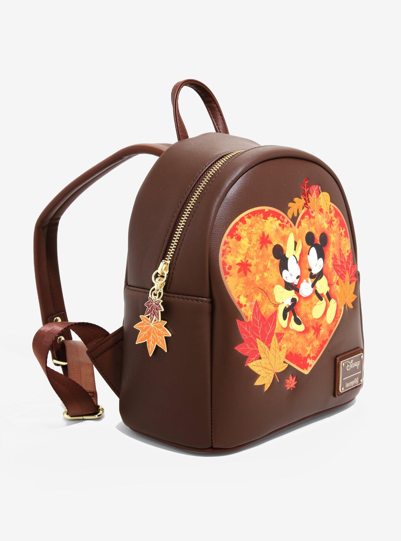 Loungefly Disney Mickey & Minnie Autumn Mini Backpack - BoxLunch Exclusive, , alternate