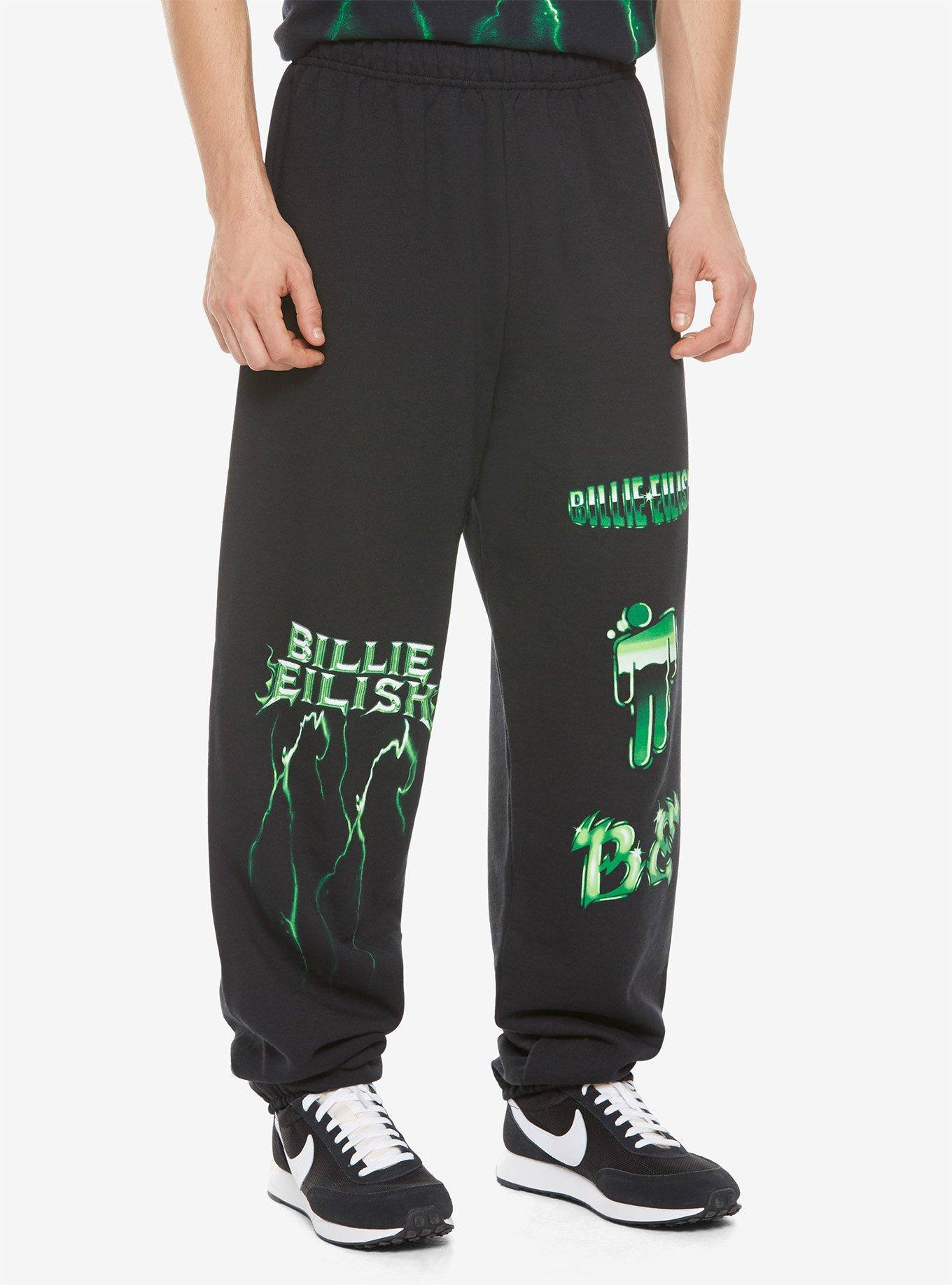 Billie Eilish Green Lightning Sweatpants, , alternate