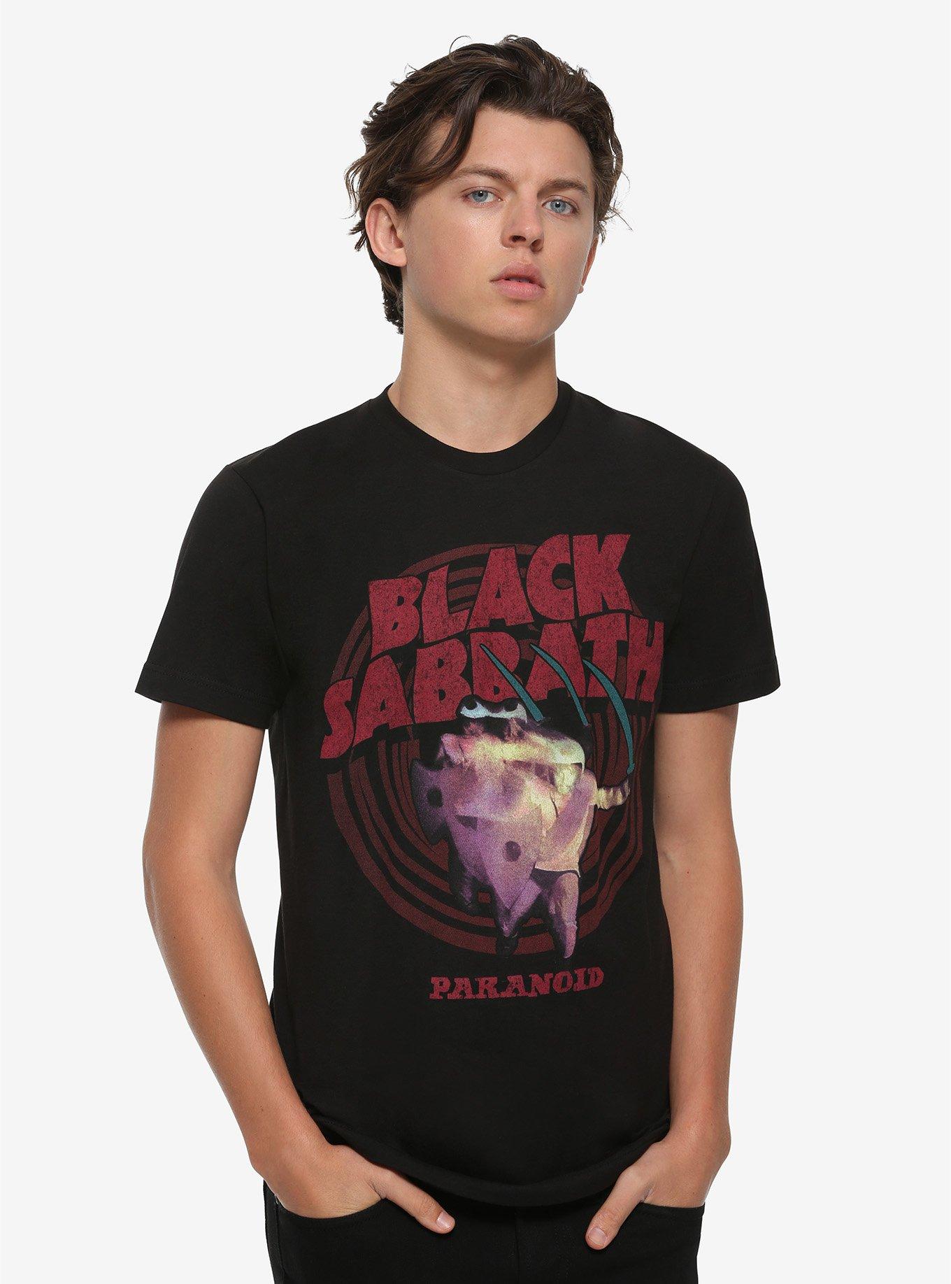 Black Sabbath Paranoid Album Cover T-Shirt, BLACK, alternate